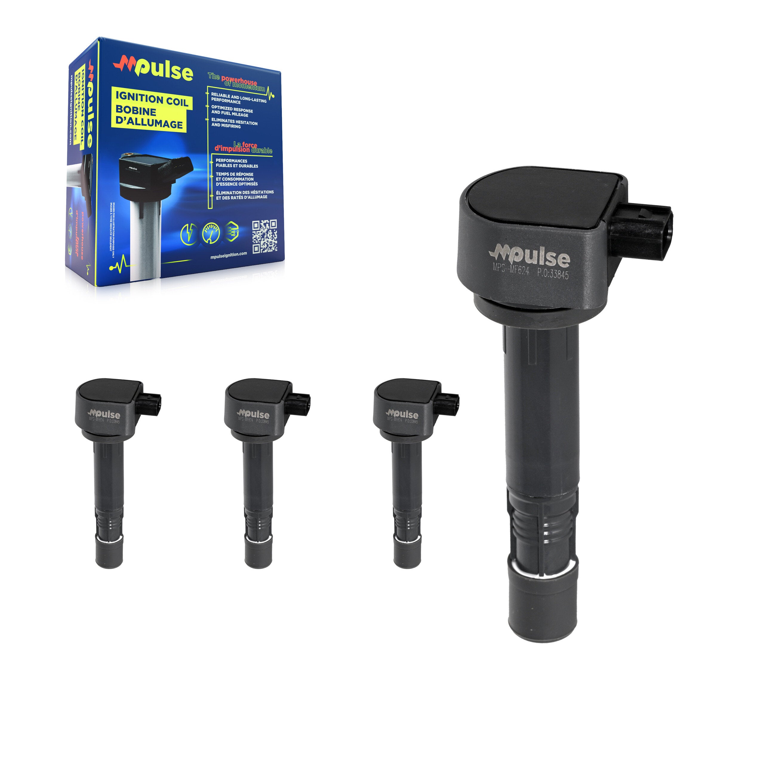 Mpulse KMP-100465 Ignition Coil for 2009-2015 Acura RDX, Acura MDX and More