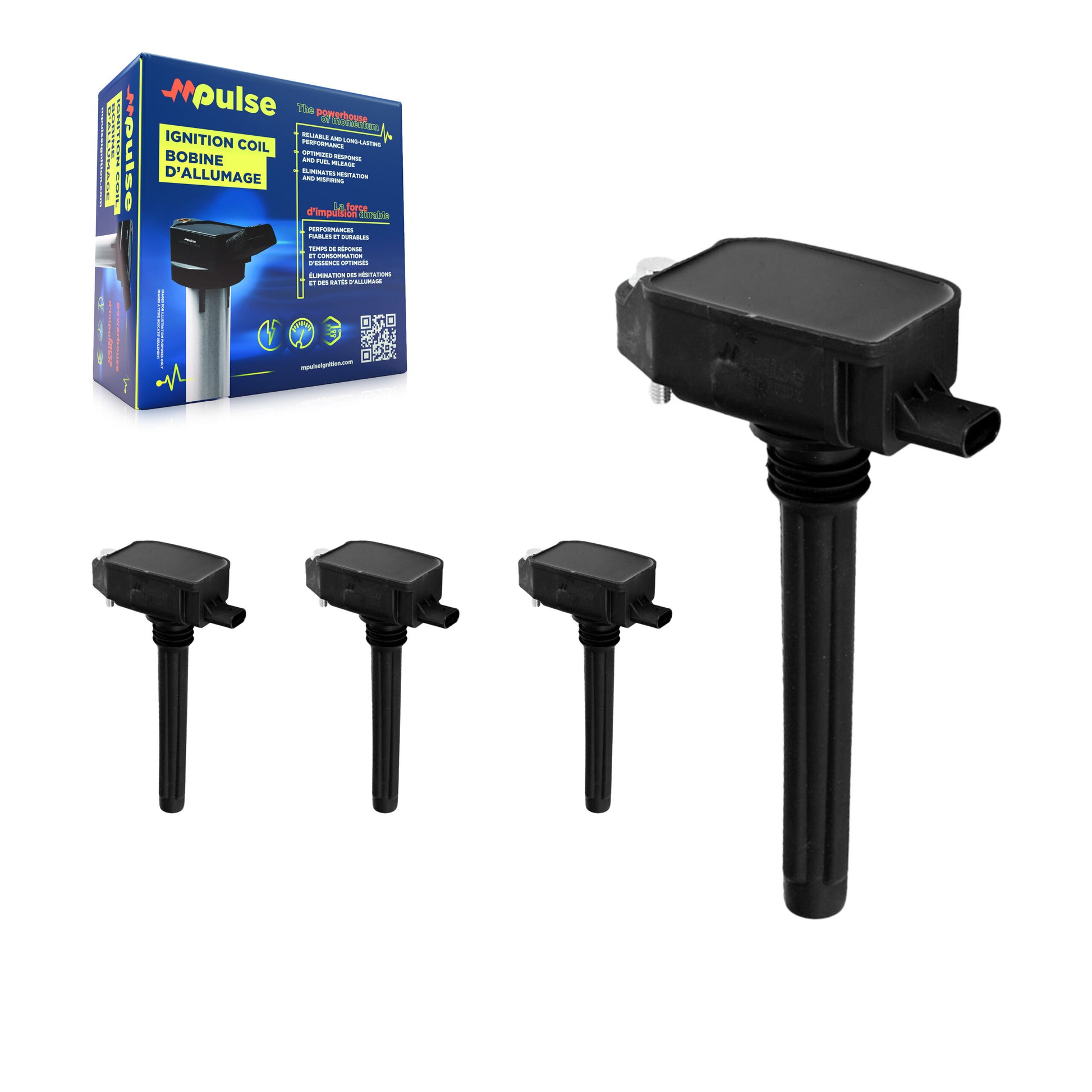 Mpulse KMP-100469 Ignition Coil for 2016-2025 Jeep Grand Cherokee L, Jeep Gladiator and More