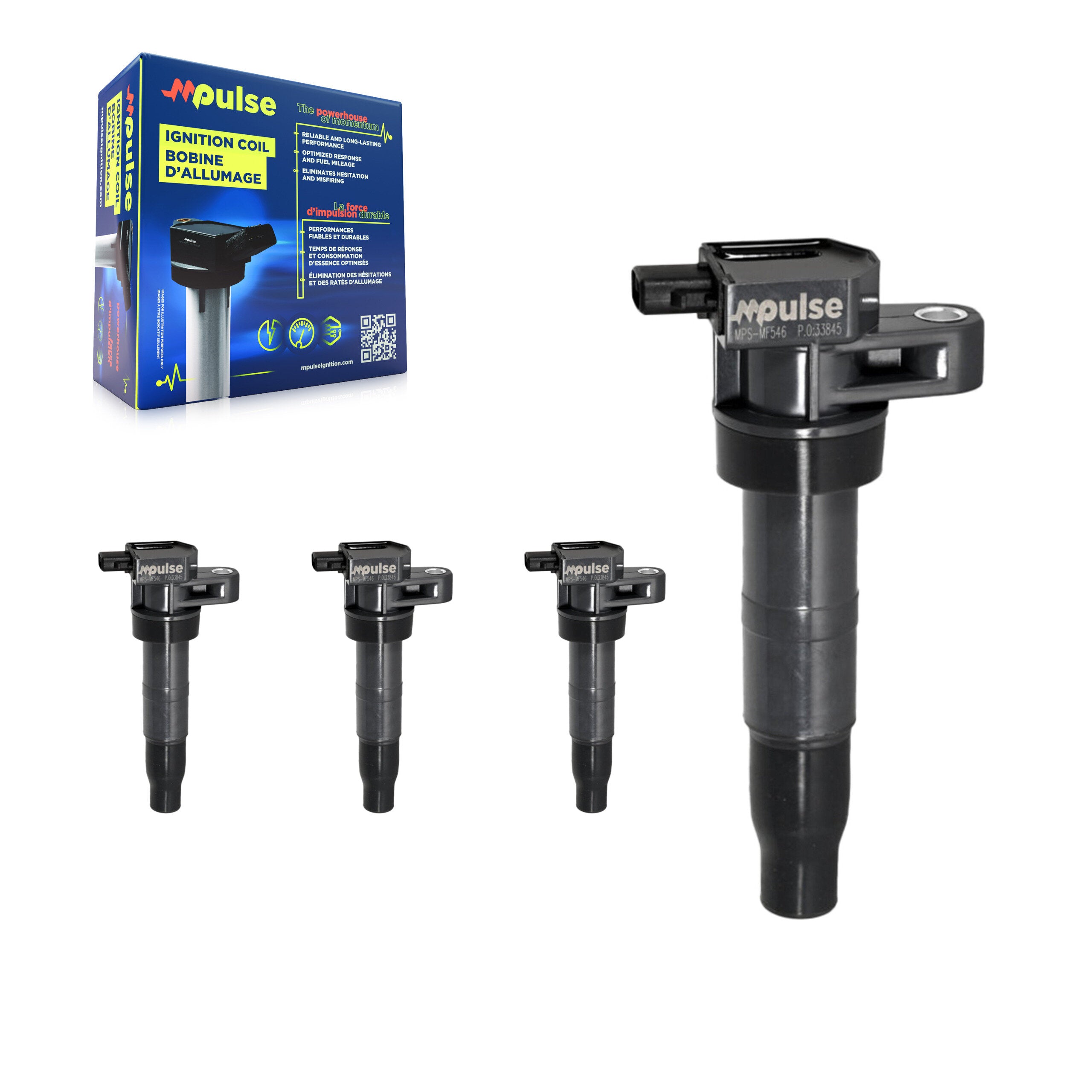 Mpulse KMP-100471 Ignition Coil for 2006-2019 Hyundai Genesis Coupe, Kia K900 and More