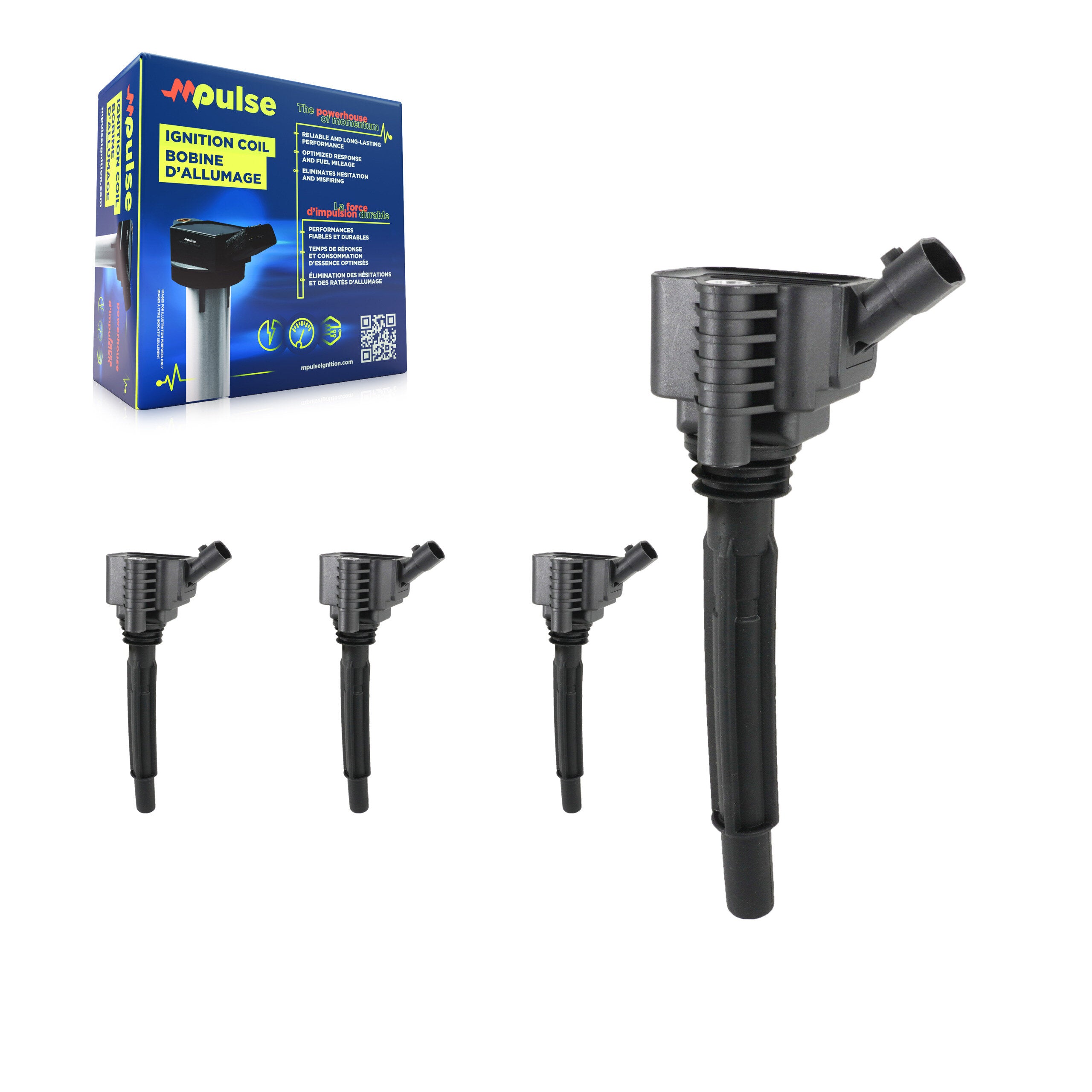 Mpulse KMP-100498 Ignition Coil for 2014-2020 Fiat 500, Fiat 500X and More