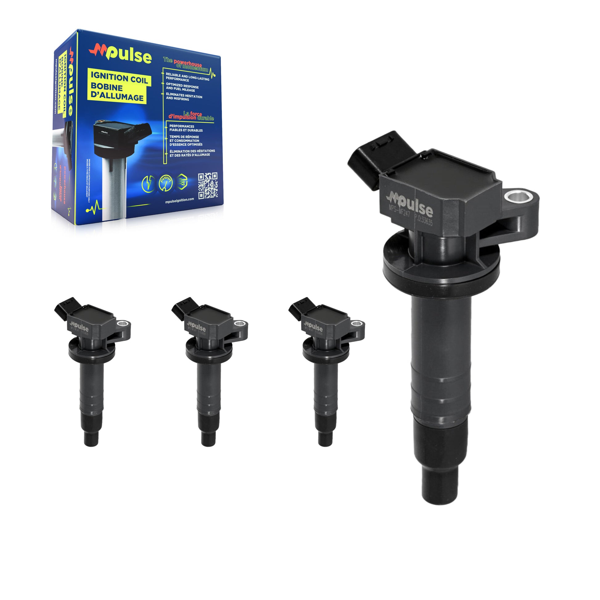 Mpulse KMP-100525 Ignition Coil for 1999-2008 Pontiac Vibe, Toyota Corolla and More
