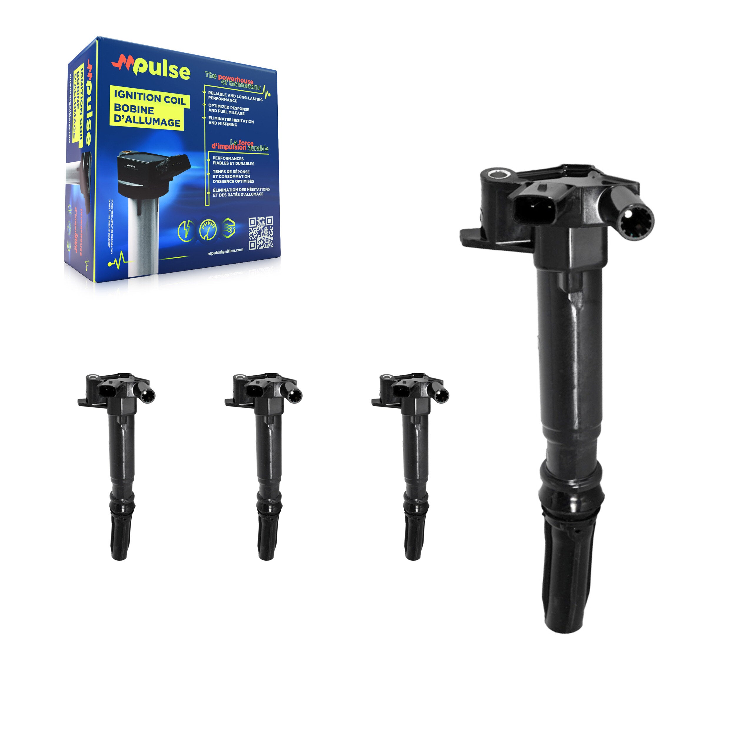 Mpulse KMP-100536 Ignition Coil for 2017 Ford E-450 Super Duty