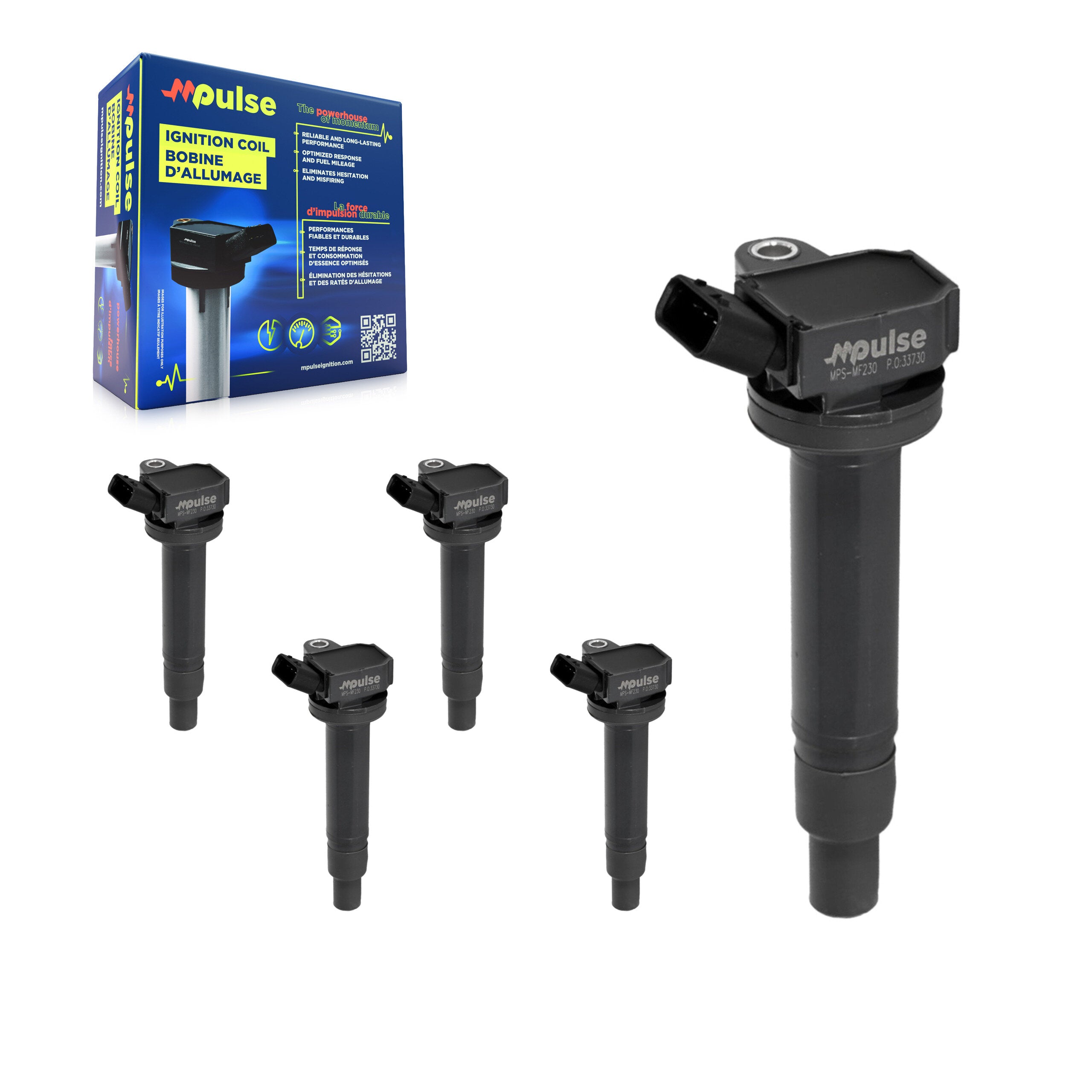 Mpulse KMP-100551 Ignition Coil for 1998-2010 Toyota Sequoia, Lexus GX470 and More