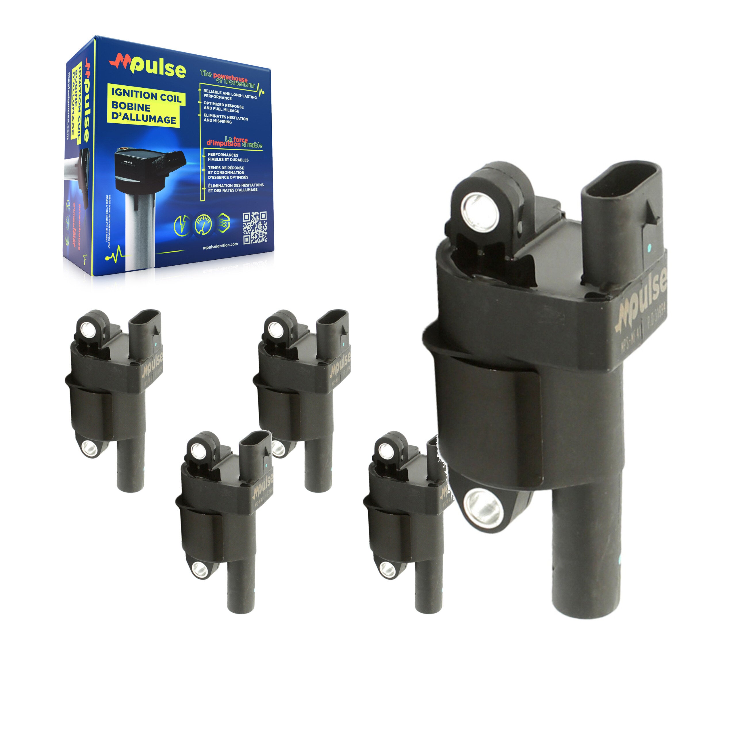 Mpulse KMP-100558 Ignition Coil for 2003-2021 Chevrolet LCF 4500, Mitsubishi Fuso Canter FE180 and More
