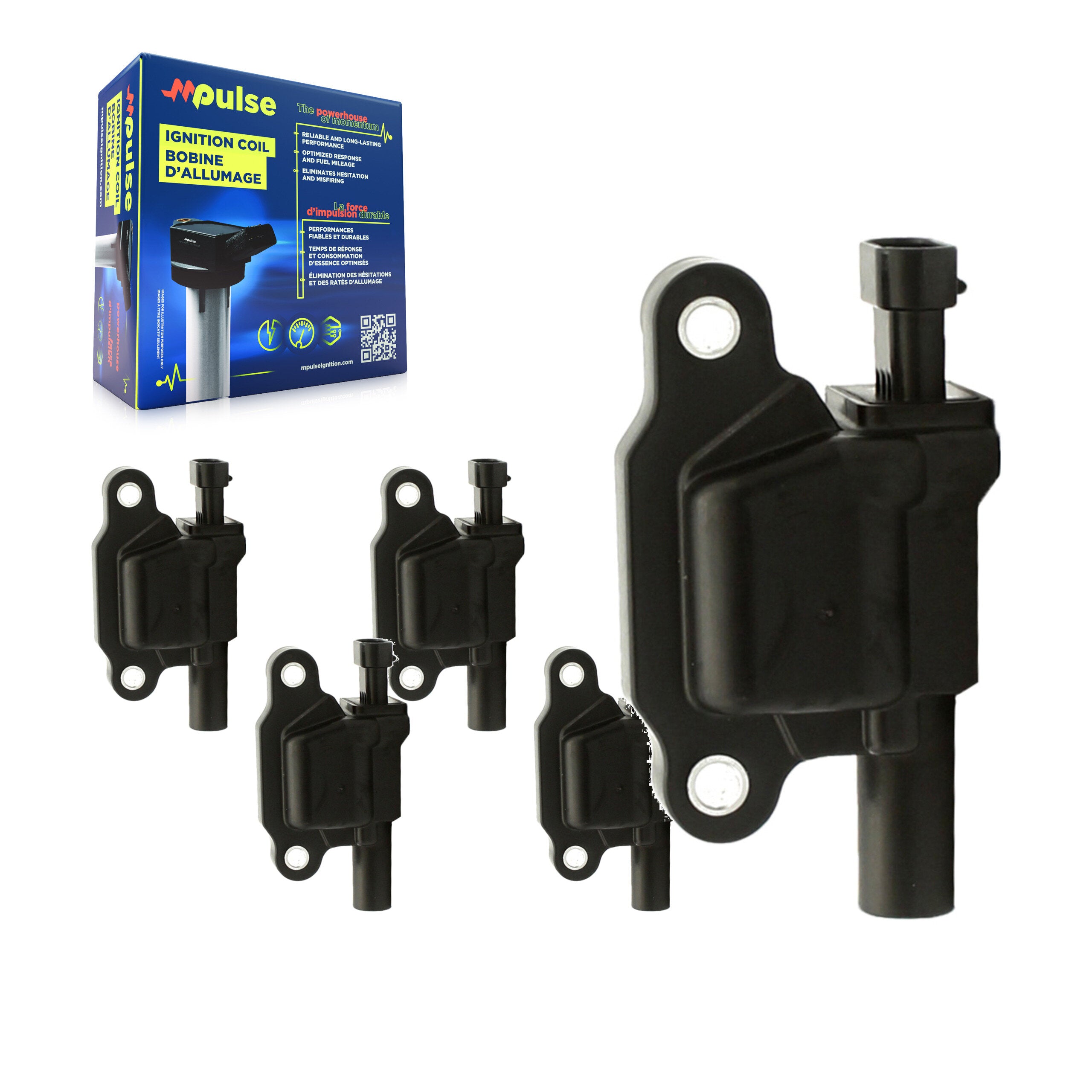 Mpulse KMP-100559 Ignition Coil for 2003-2021 Mitsubishi Fuso Canter FE180, Chevrolet Express 4500 and More