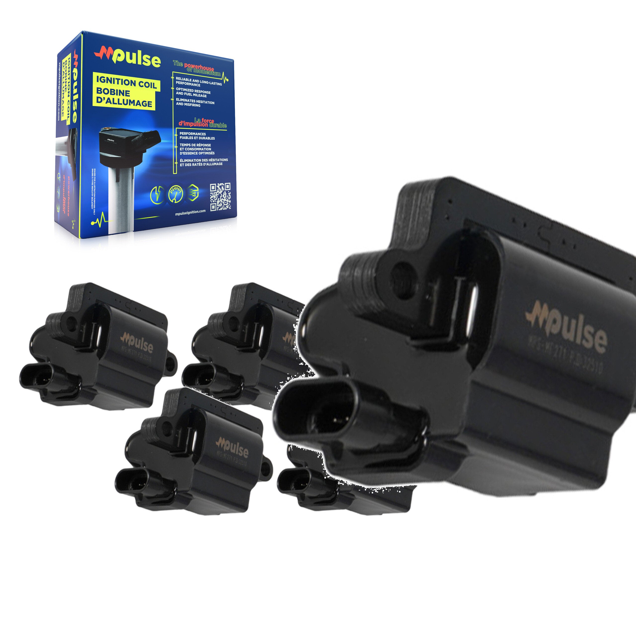 Mpulse KMP-100586 Ignition Coil for 1999-2009 Workhorse Custom Chassis W22, Chevrolet Silverado 1500 Classic and More