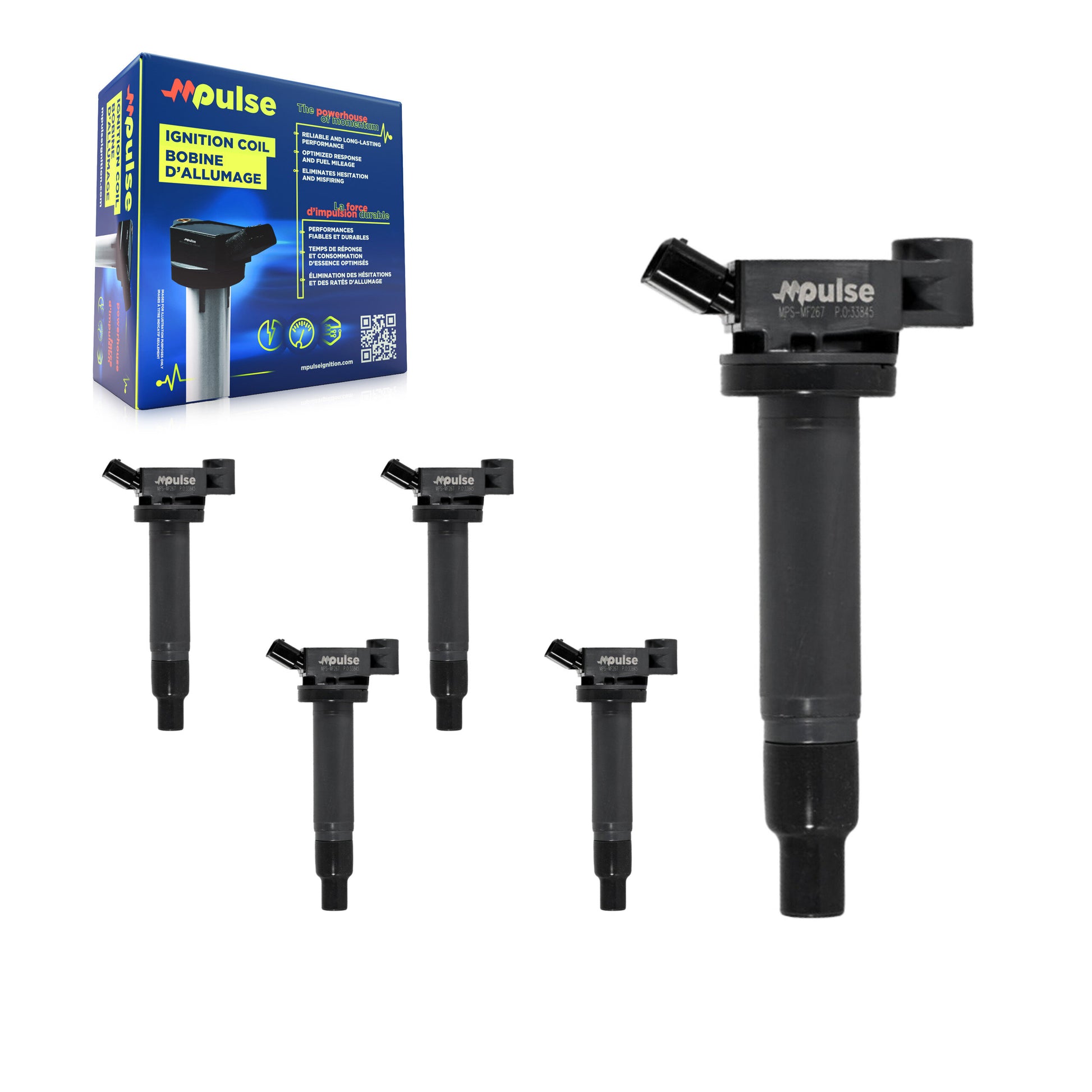 Mpulse KMP-100599 Ignition Coil for 1999-2008 Toyota Solara, Lexus RX400h and More