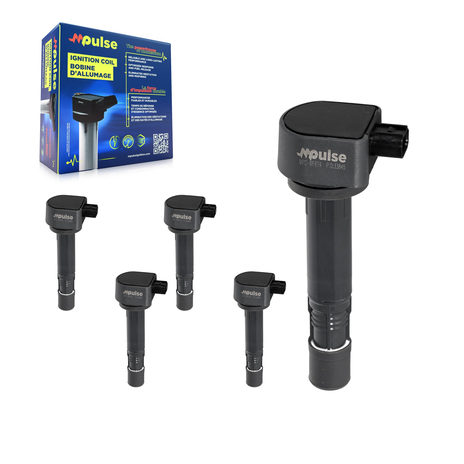 Mpulse KMP-100617 Ignition Coil for 2009-2015 Acura RDX, Acura MDX and More
