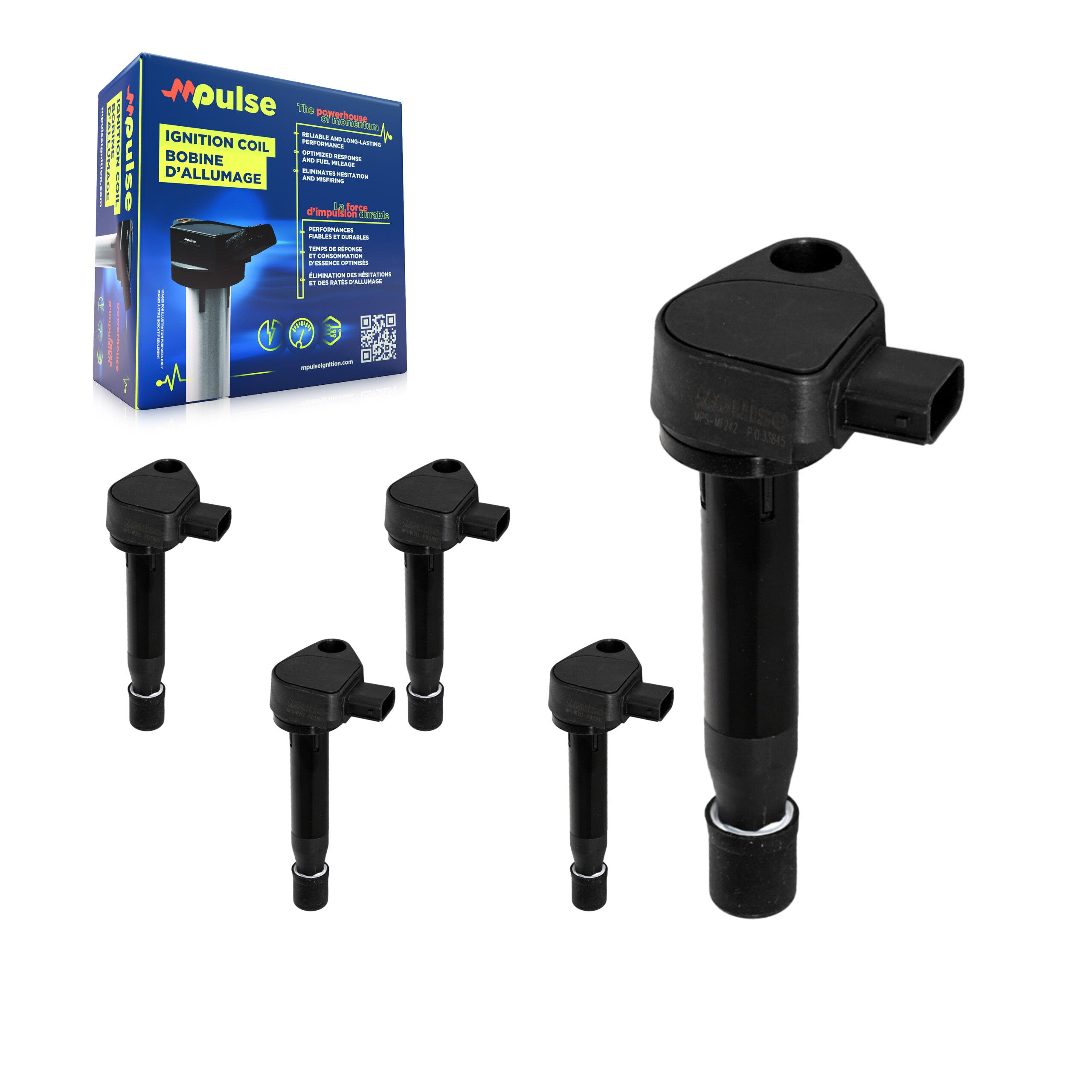 Mpulse KMP-100627 Ignition Coil for 1999-2010 Honda Odyssey, Acura RL and More