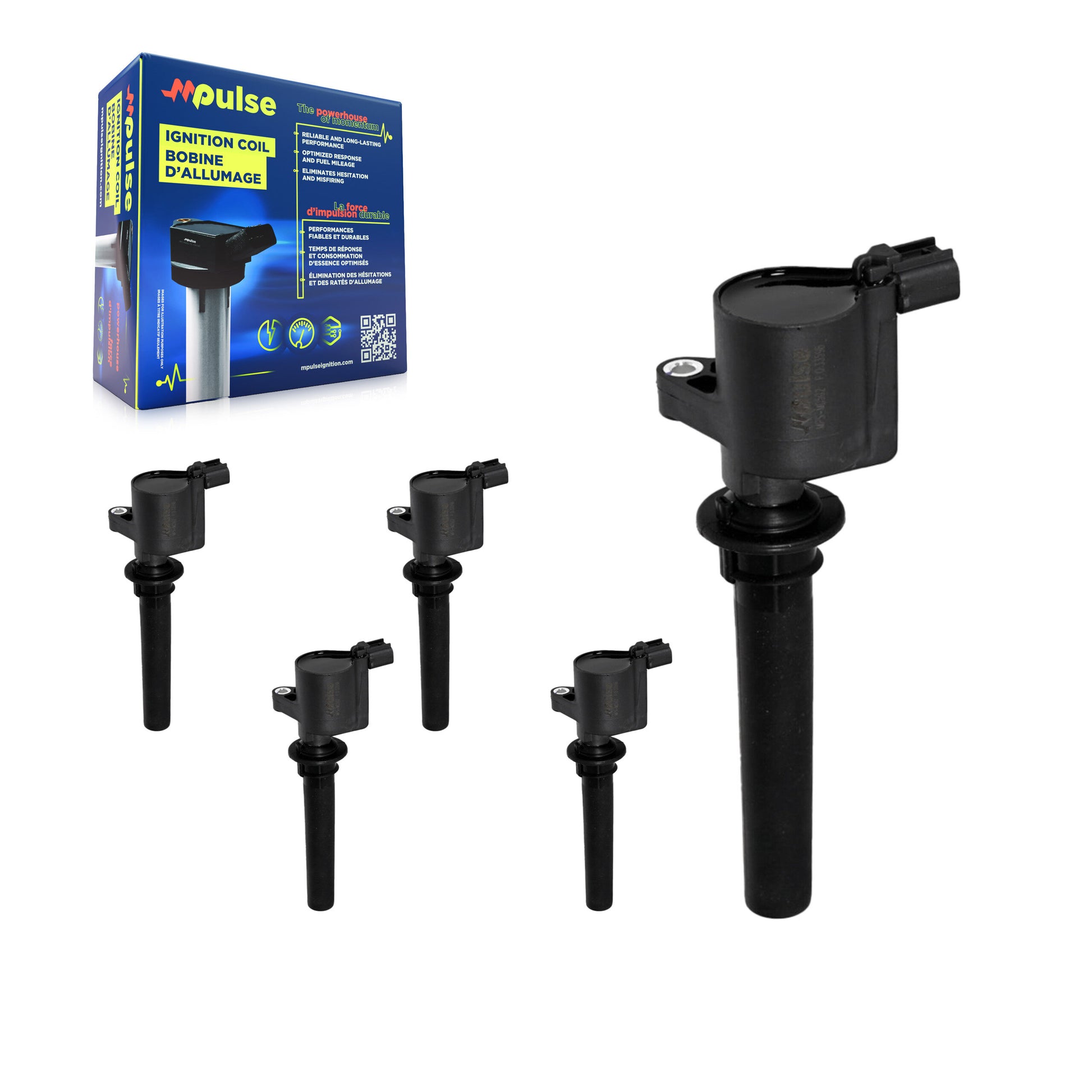 Mpulse KMP-100635 Ignition Coil for 2000-2009 Mazda Tribute, Ford Five Hundred and More