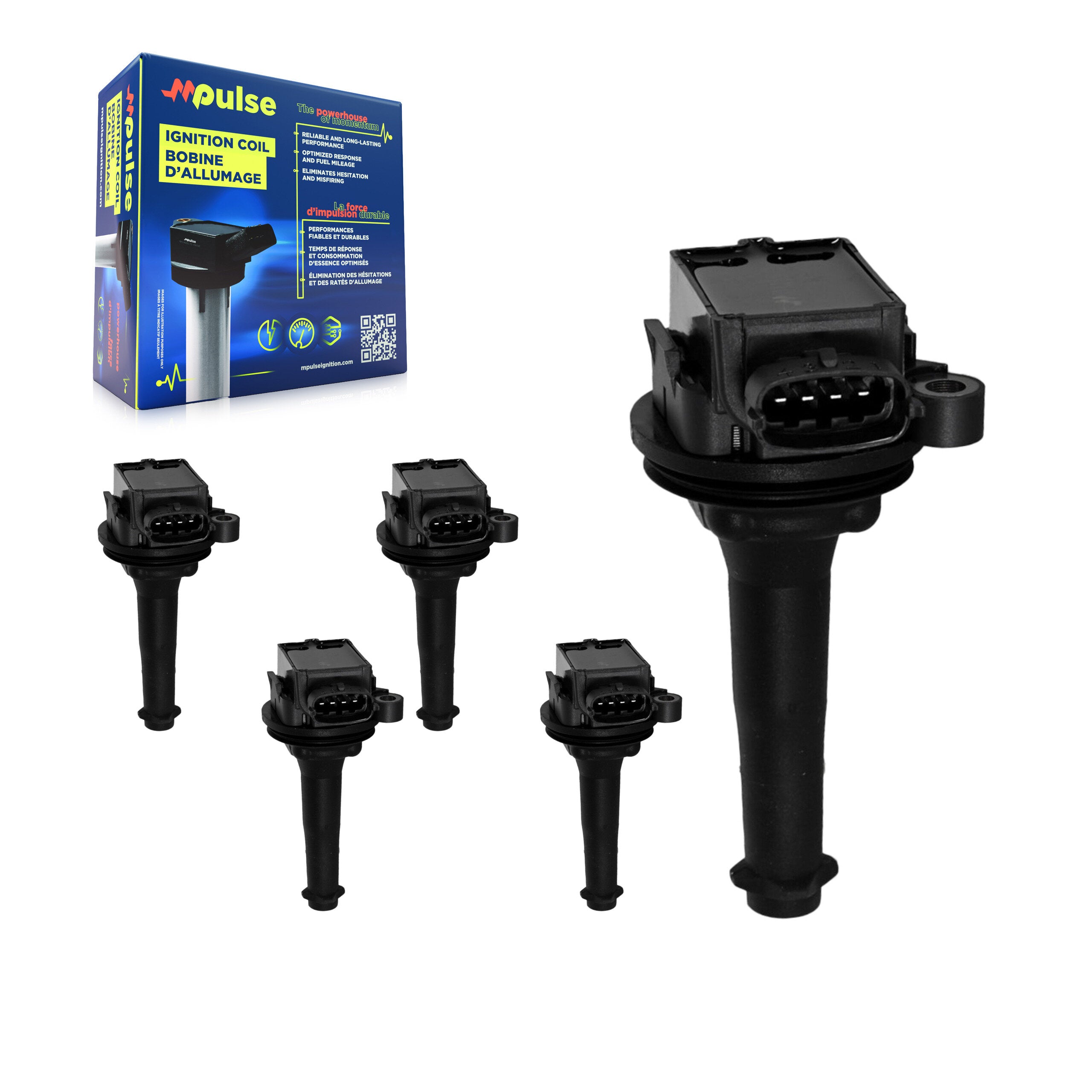 Mpulse KMP-100677 Ignition Coil for 1999-2007 Volvo V70, Volvo XC90 and More