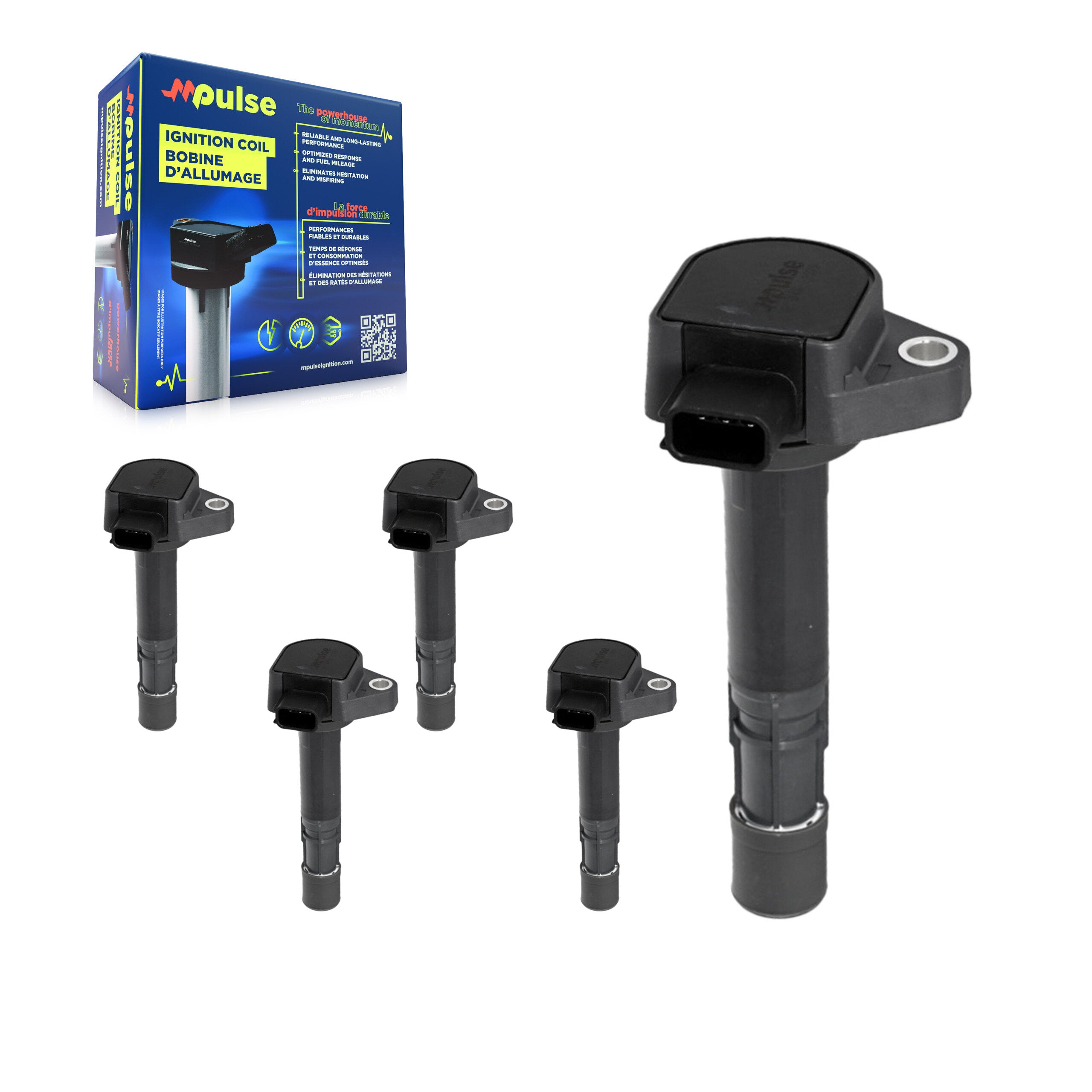 Mpulse KMP-100686 Ignition Coil for 2001-2009 Honda Ridgeline, Saturn Vue and More
