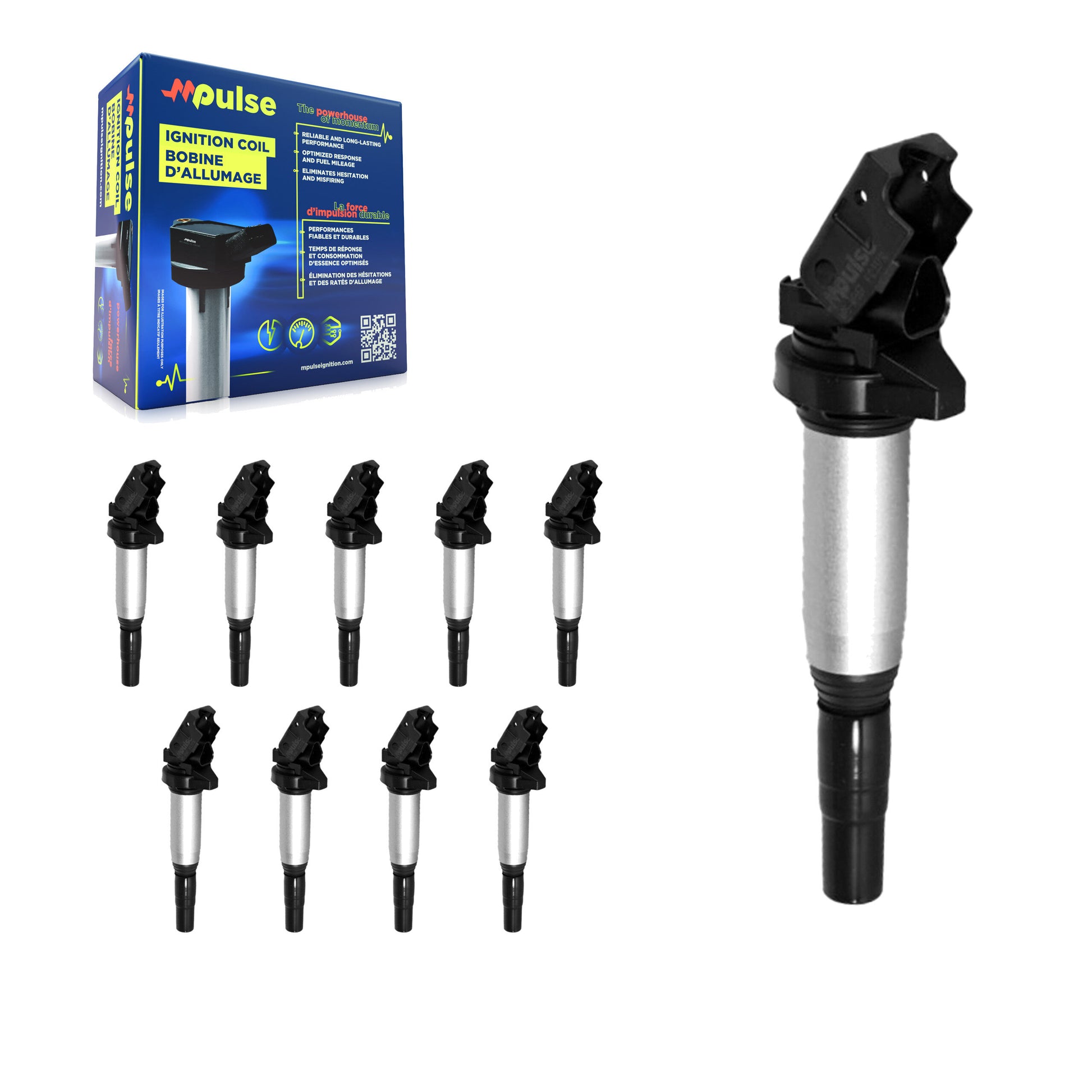 Mpulse KMP-100748 Ignition Coil for 2001-2022 BMW M760Li xDrive, BMW X2 and More