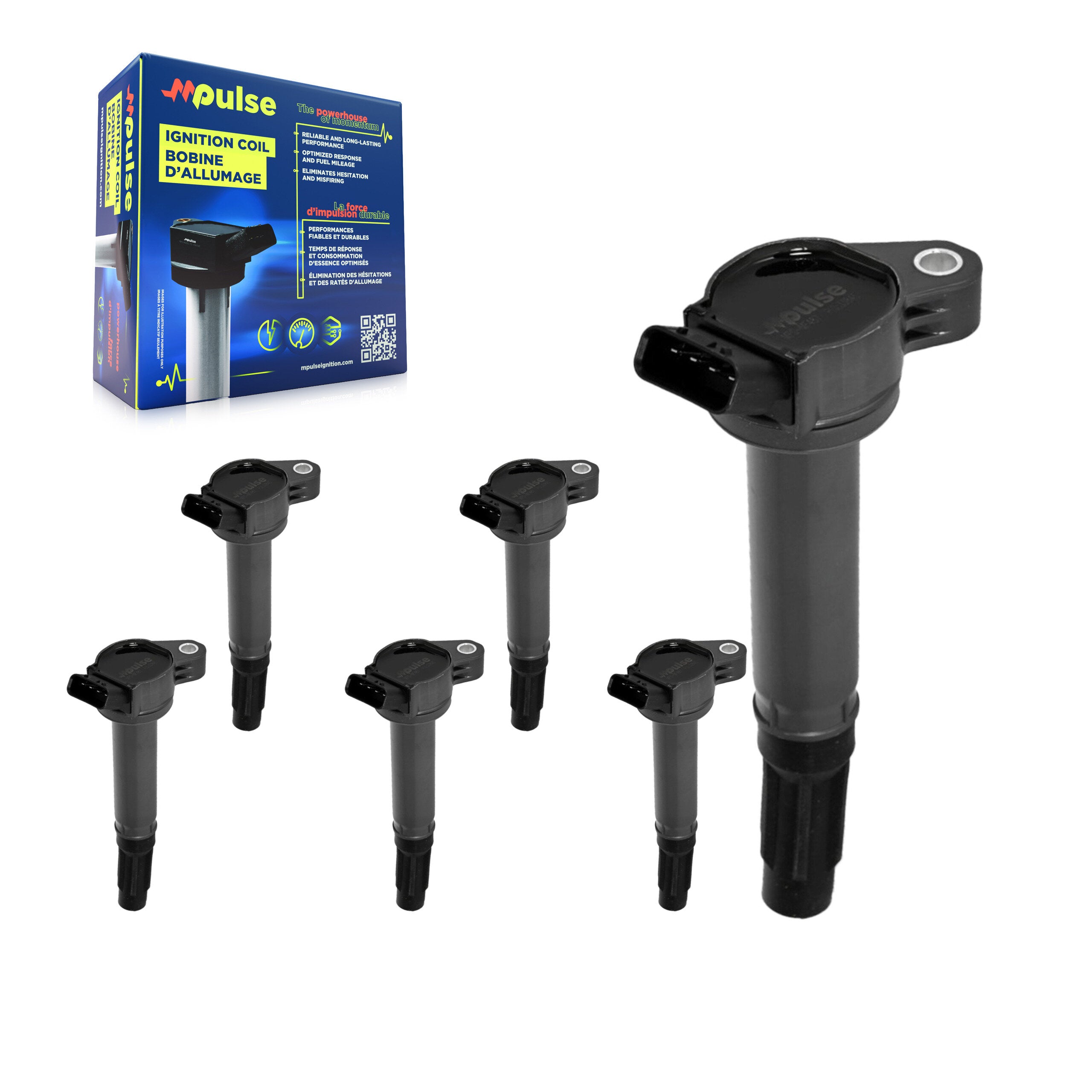 Mpulse KMP-100912 Ignition Coil for 2005-2024 Toyota 4Runner, Toyota Camry and More