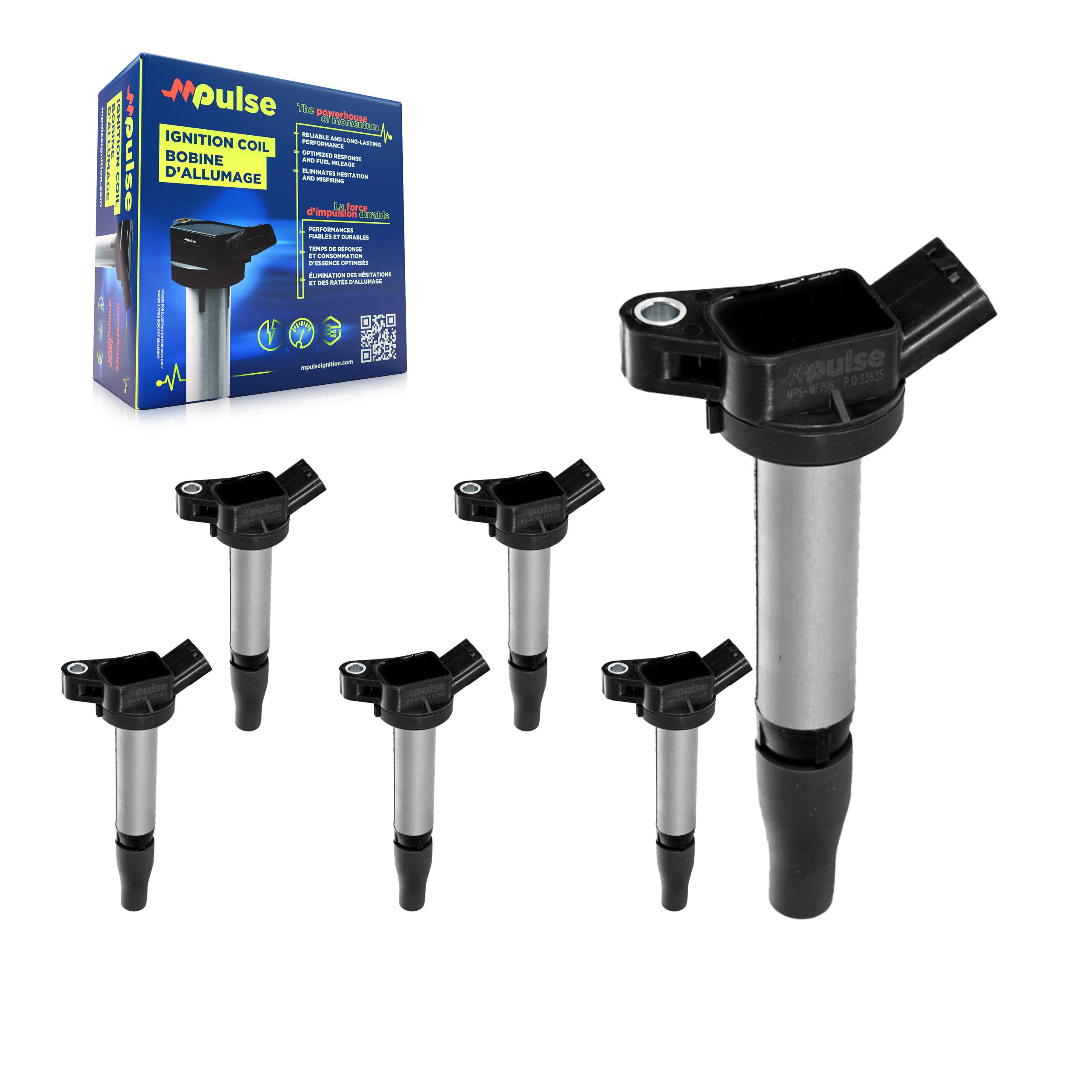 Mpulse KMP-100914 Ignition Coil for 2016-2021 Lexus LC500h, Lexus LS500h and More