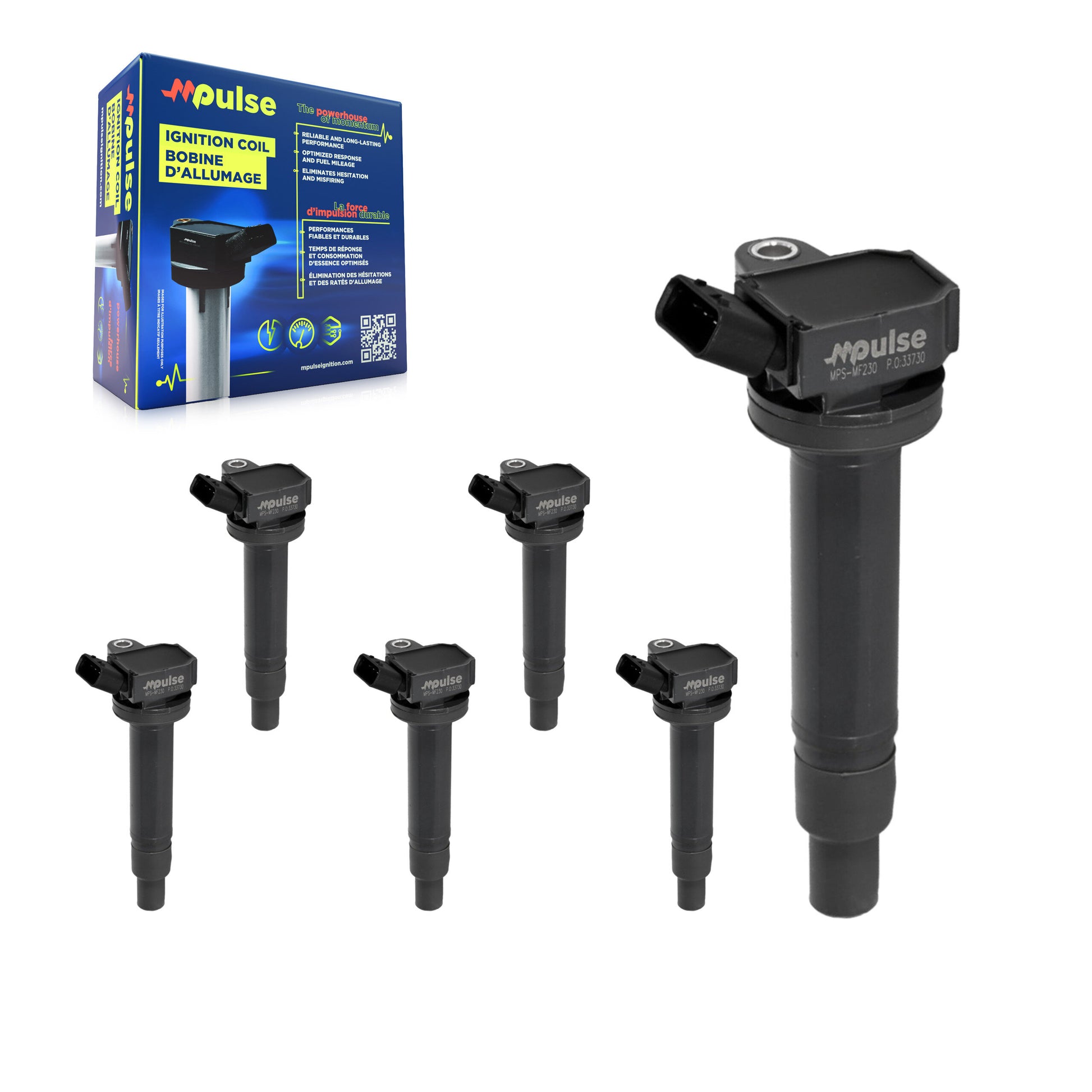 Mpulse KMP-100915 Ignition Coil for 1998-2010 Toyota Sequoia, Lexus GX470 and More