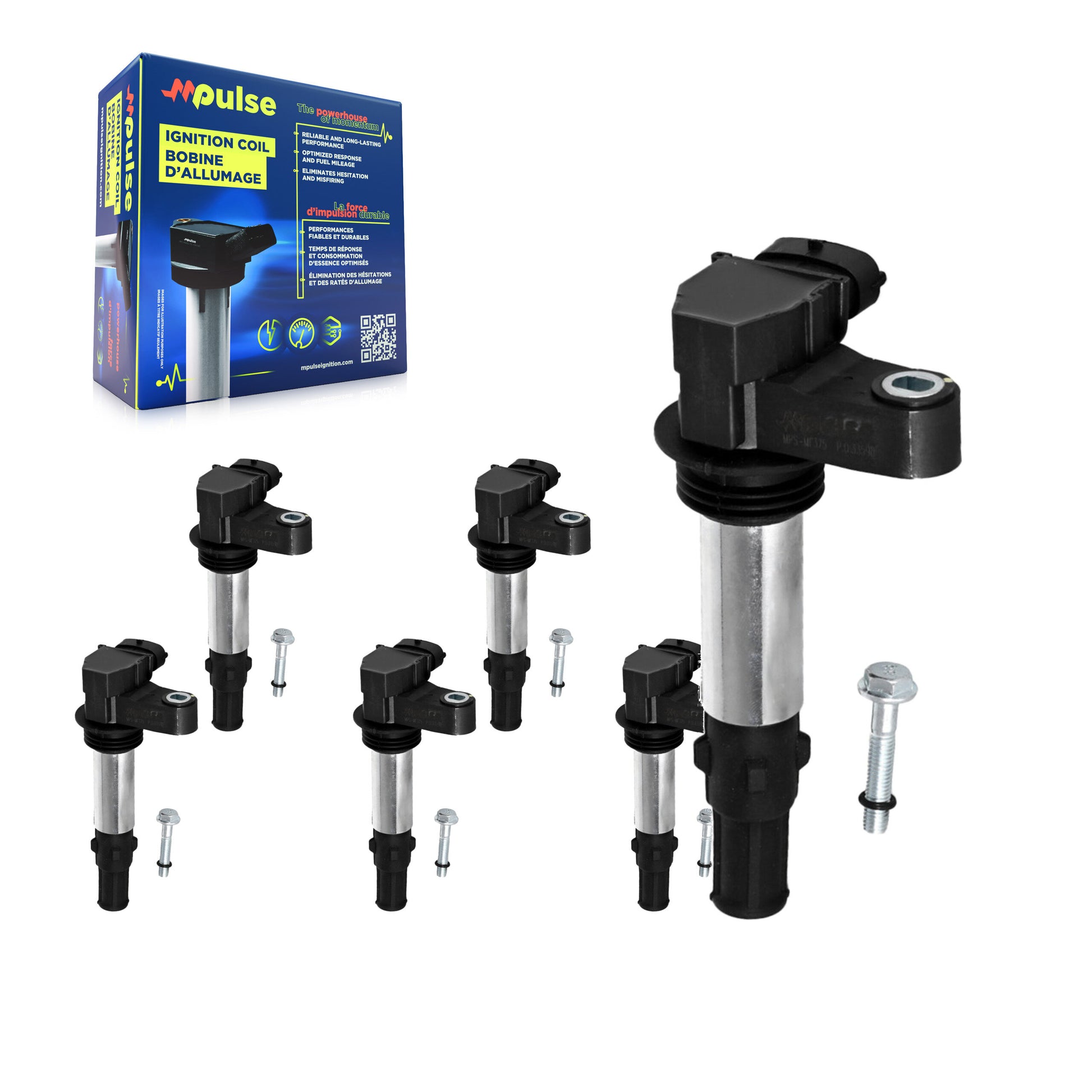 Mpulse KMP-100921 Ignition Coil for 2004-2009 Buick Enclave, Cadillac CTS and More