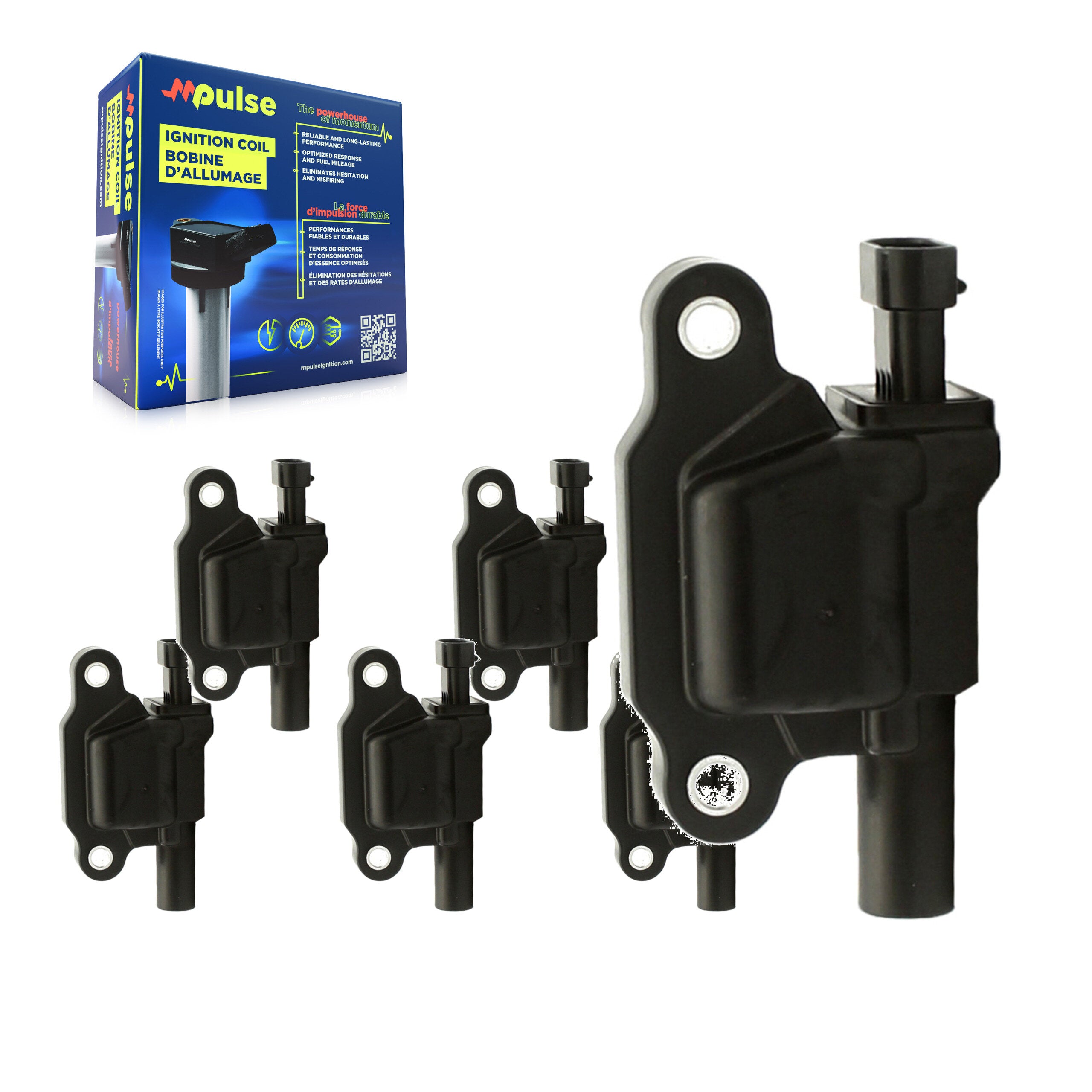 Mpulse KMP-100923 Ignition Coil for 2003-2021 Mitsubishi Fuso Canter FE180, Chevrolet Express 4500 and More