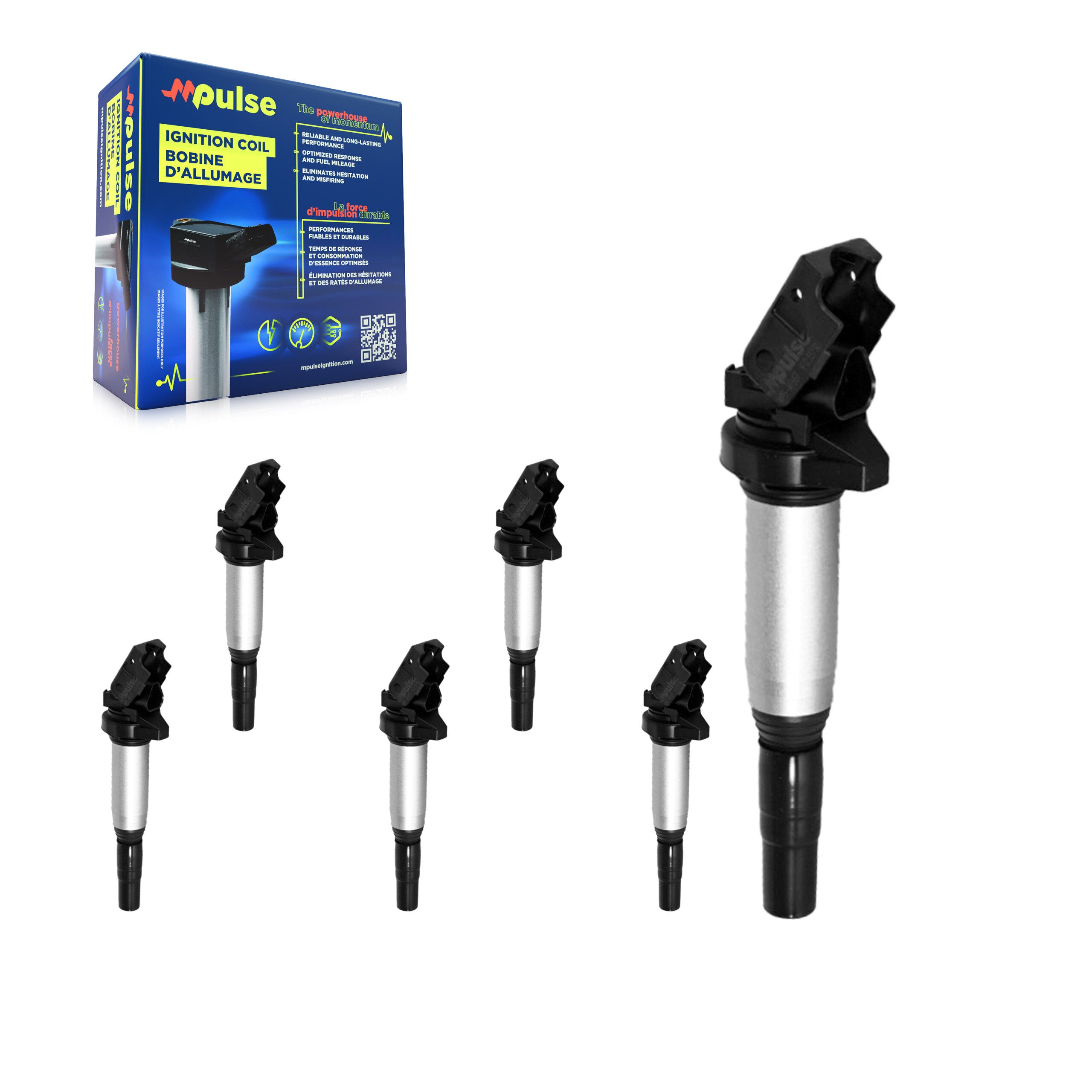 Mpulse KMP-100930 Ignition Coil for 2001-2022 BMW M760Li xDrive, BMW X2 and More