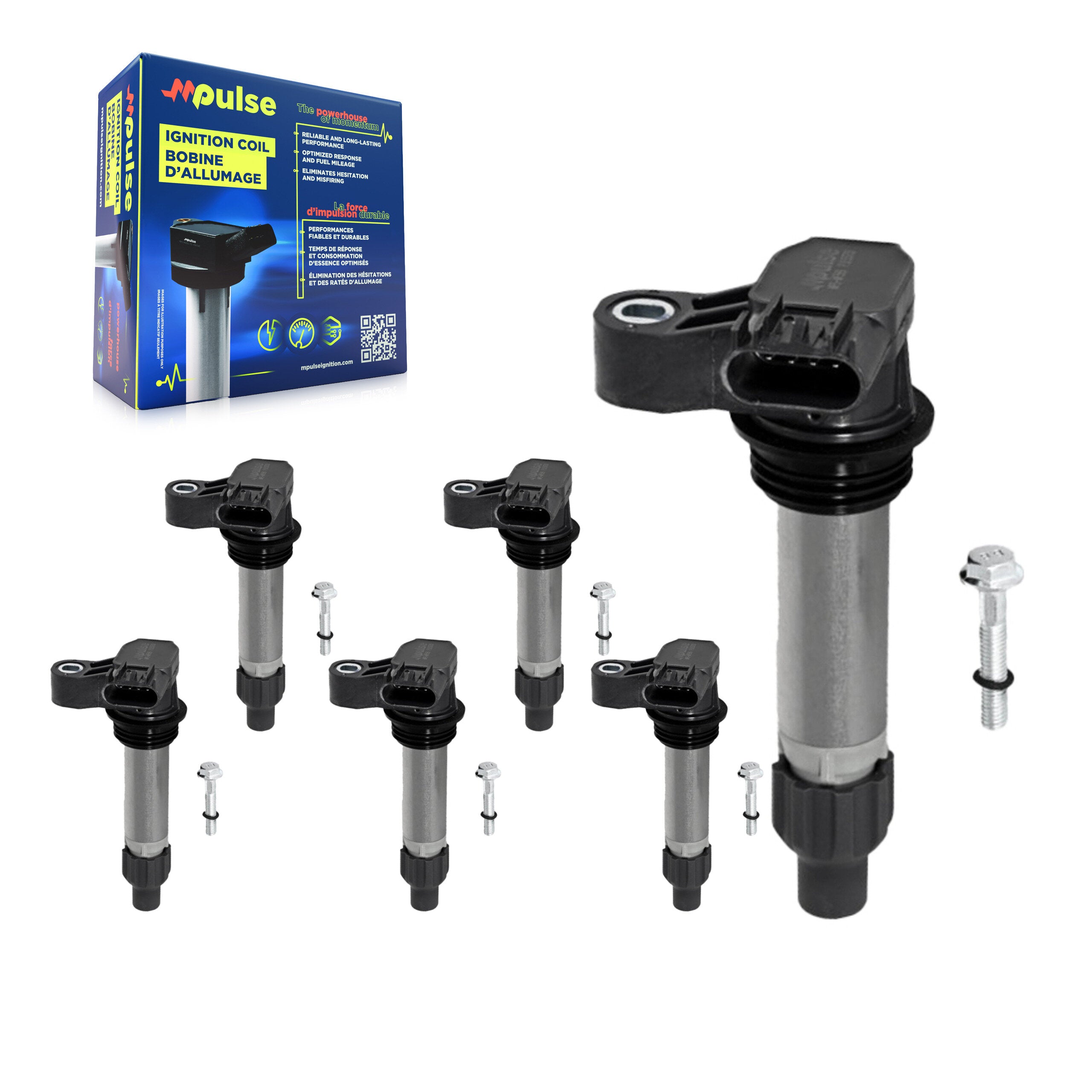 Mpulse KMP-100946 Ignition Coil for 2007-2023 Cadillac CT4, Chevrolet Impala and More
