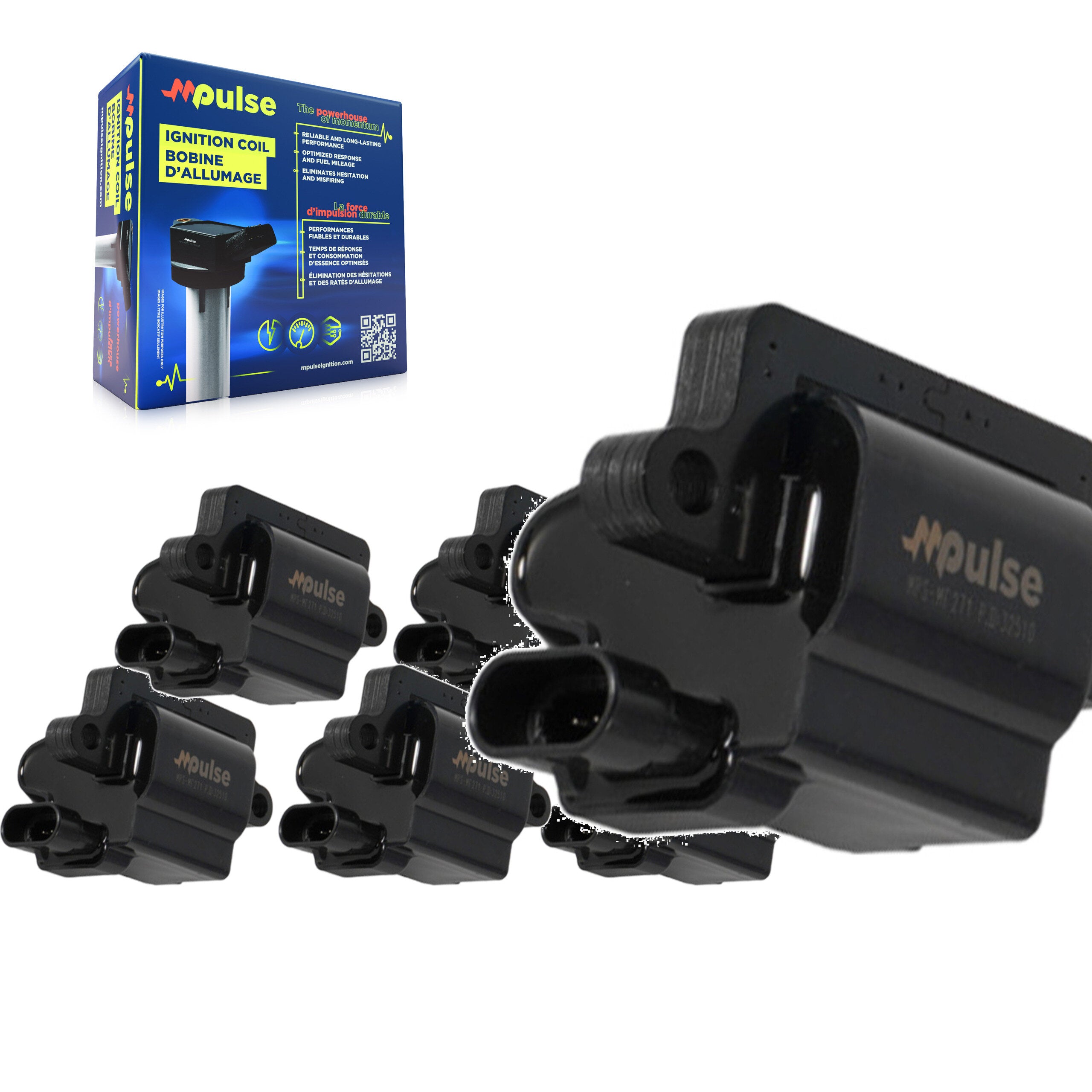 Mpulse KMP-100950 Ignition Coil for 1999-2009 Workhorse Custom Chassis W22, Chevrolet Silverado 1500 Classic and More
