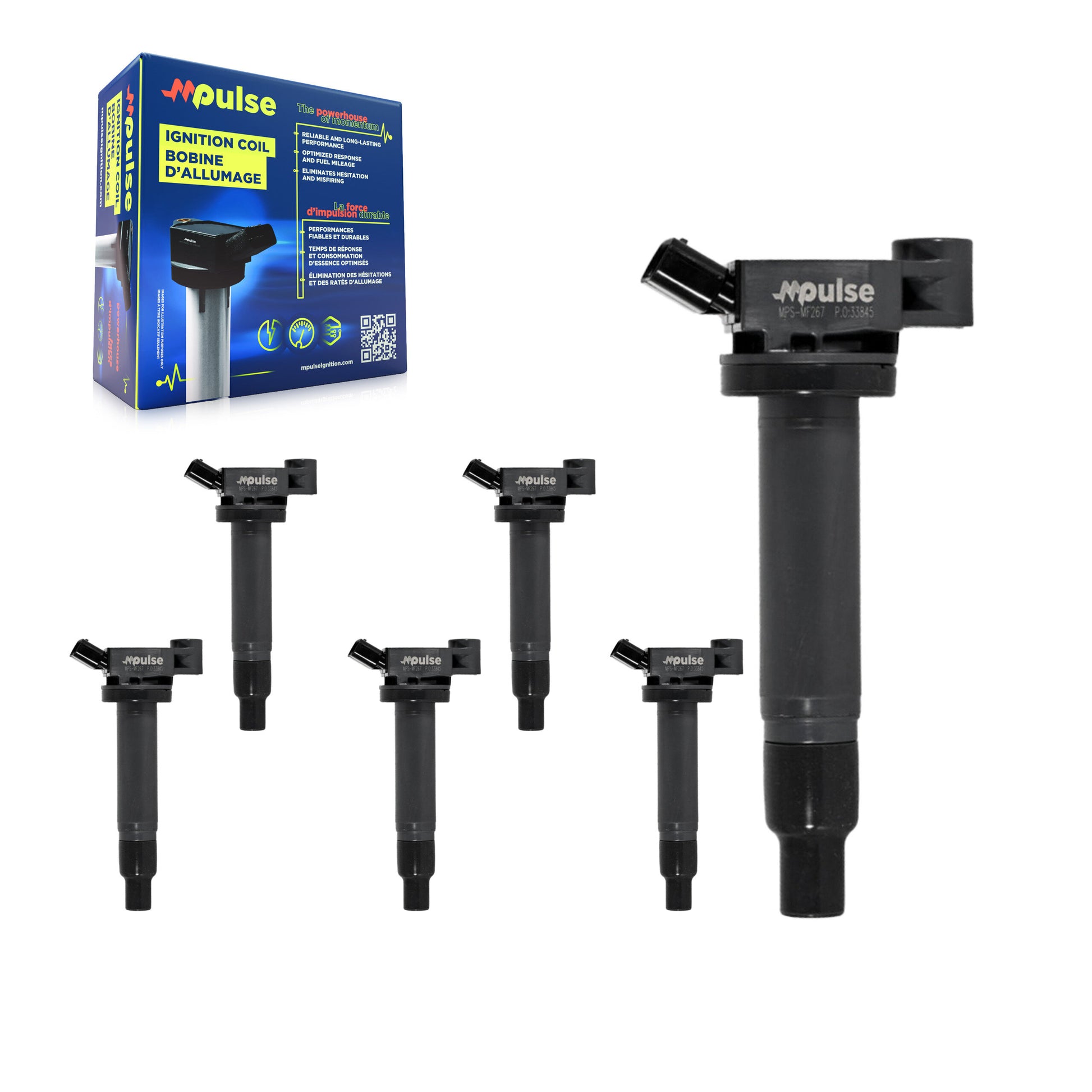 Mpulse KMP-100963 Ignition Coil for 1999-2008 Toyota Solara, Lexus RX400h and More