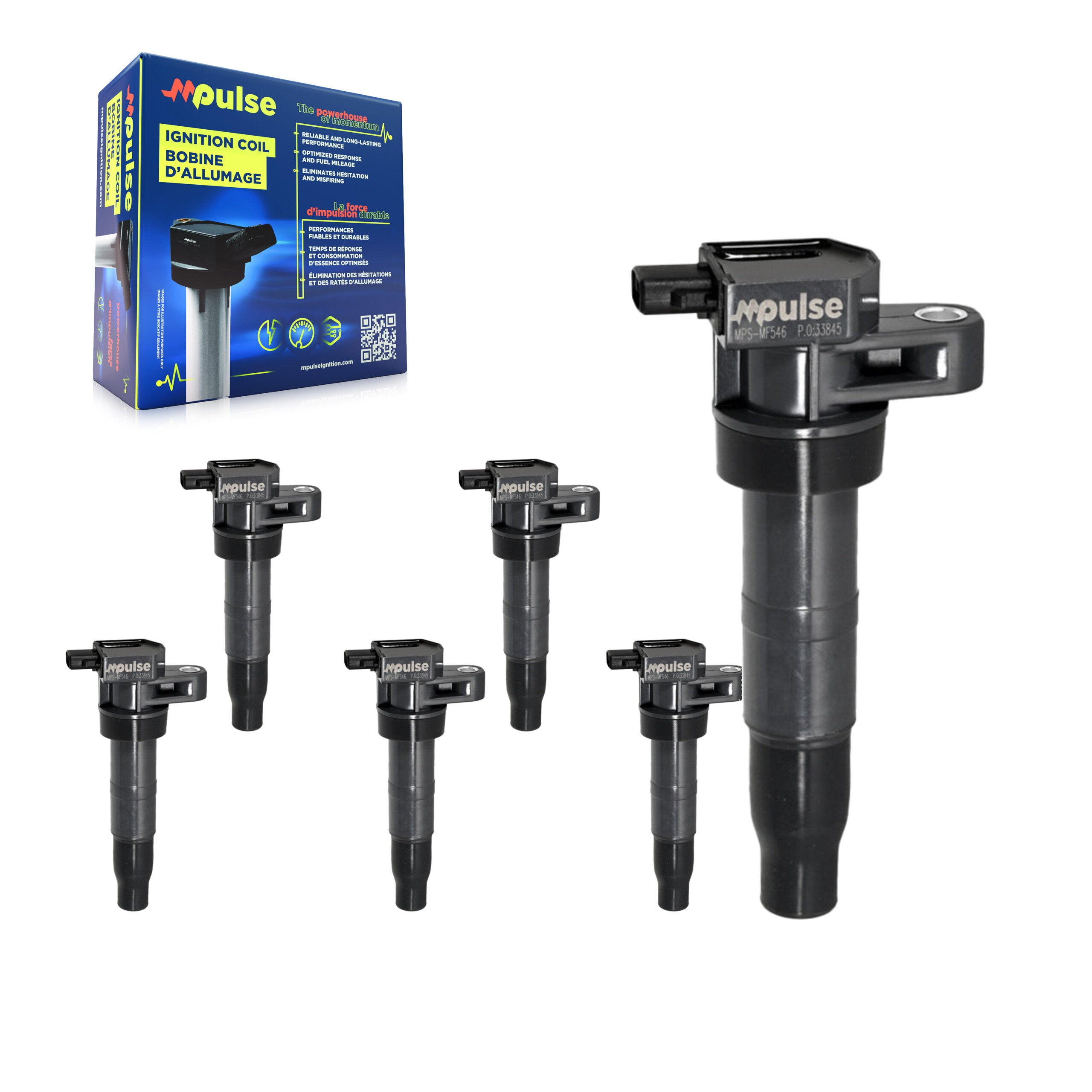 Mpulse KMP-100972 Ignition Coil for 2006-2019 Hyundai Genesis Coupe, Kia K900 and More