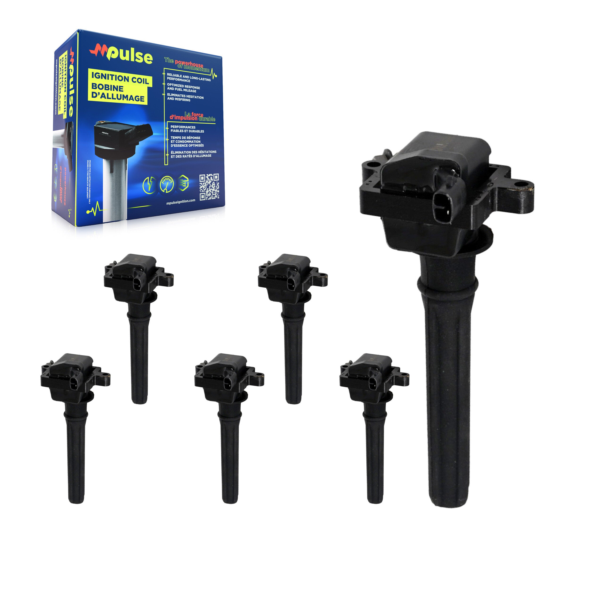Mpulse KMP-100987 Ignition Coil for 1998-2005 Chrysler 300, Dodge Magnum and More