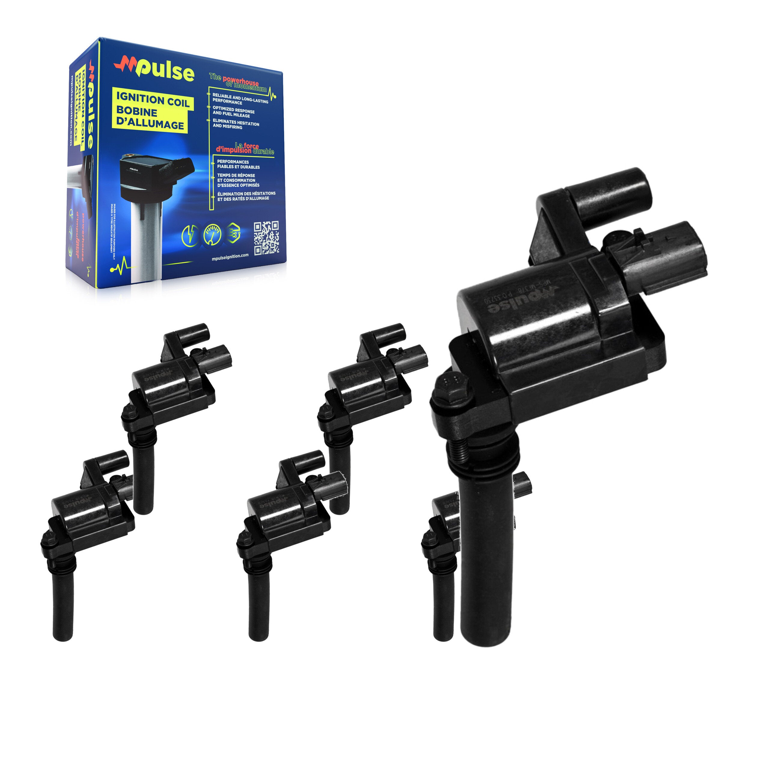 Mpulse KMP-100990 Ignition Coil for 2003-2005 Chrysler 300, Dodge Magnum and More