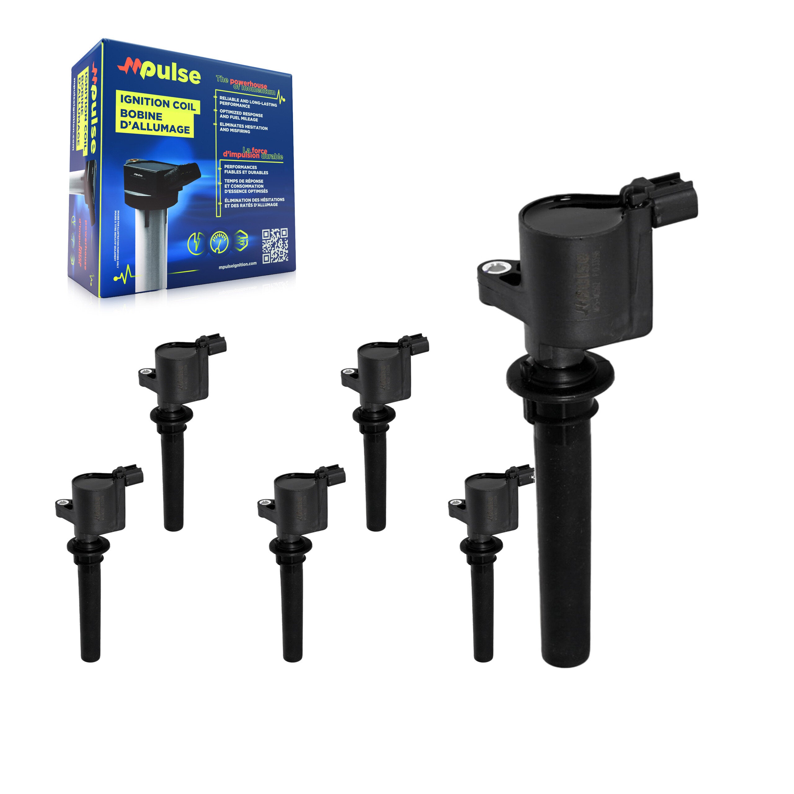 Mpulse KMP-100999 Ignition Coil for 2000-2009 Mazda Tribute, Ford Five Hundred and More