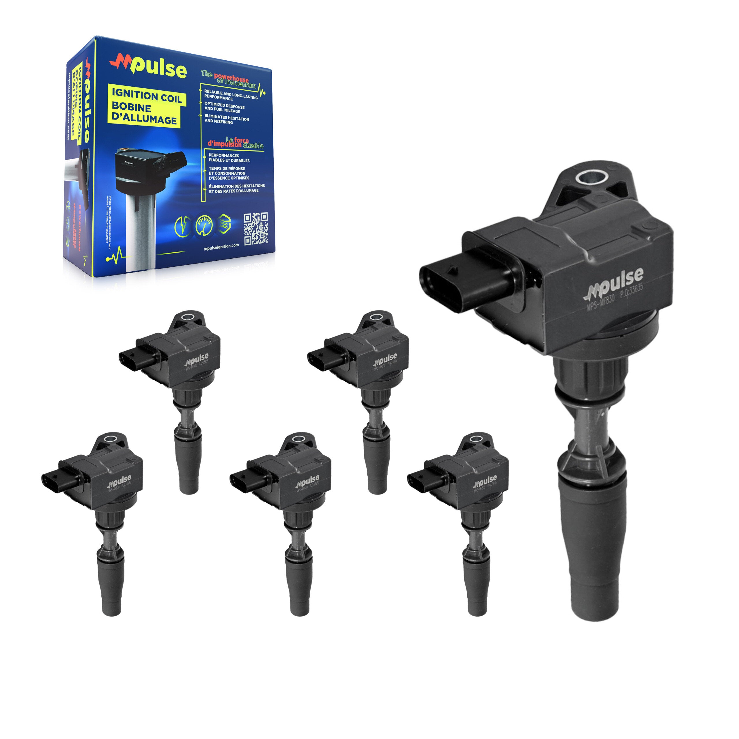 Mpulse KMP-101011 Ignition Coil for 2016-2021 Cadillac CT5, Cadillac CT6 and More