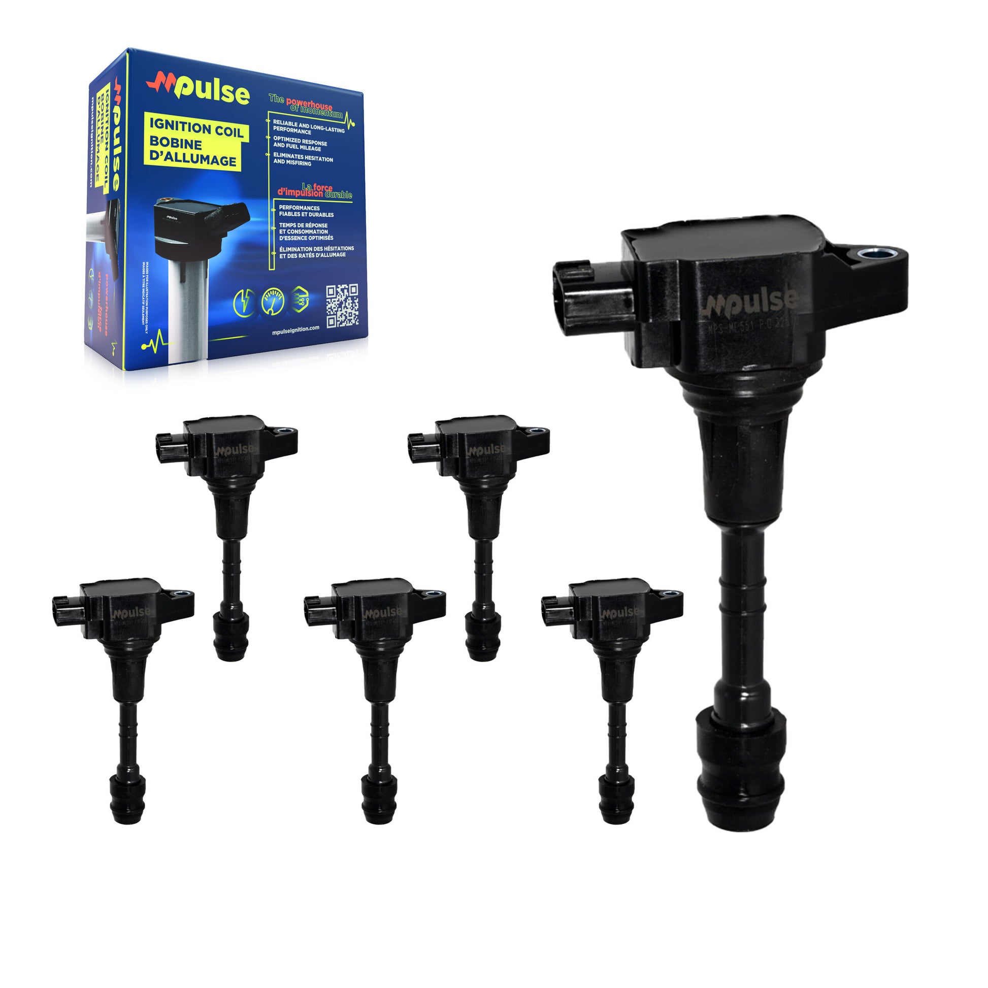 Mpulse KMP-101032 Ignition Coil for 2007-2015 Nissan NV2500, Nissan NV3500 and More