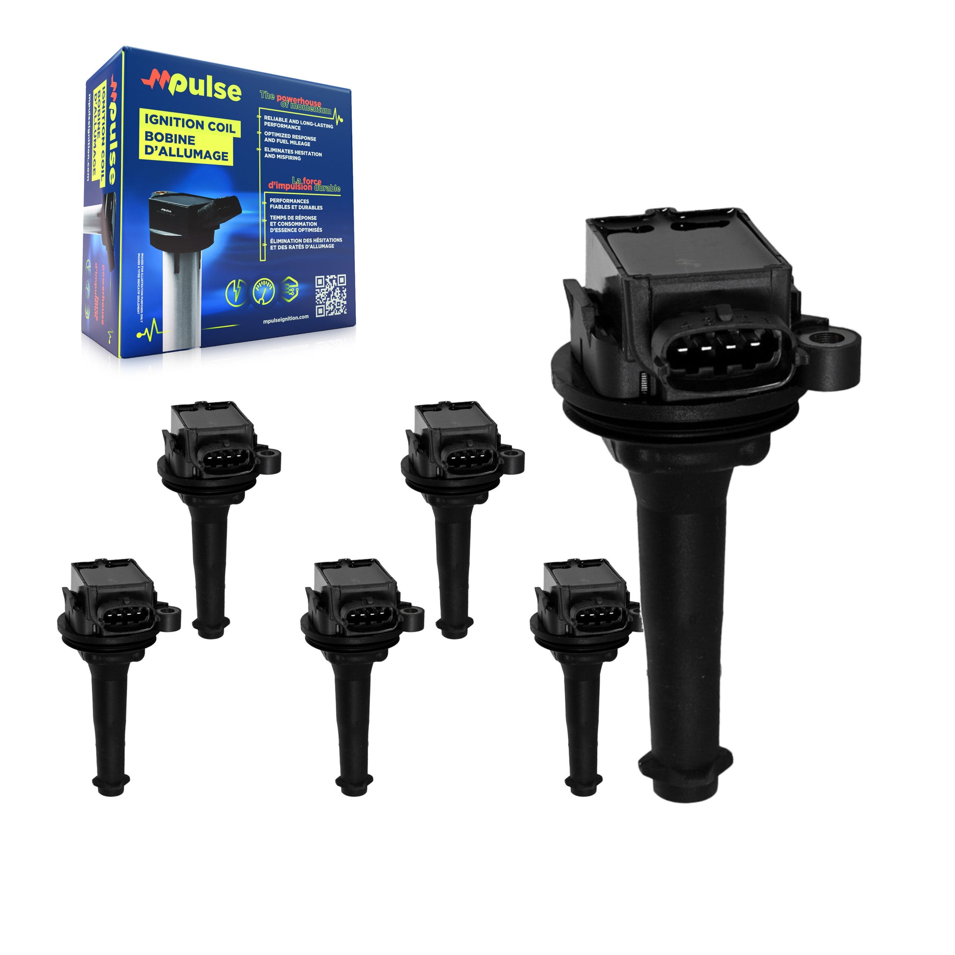 Mpulse KMP-101041 Ignition Coil for 1999-2007 Volvo V70, Volvo XC90 and More