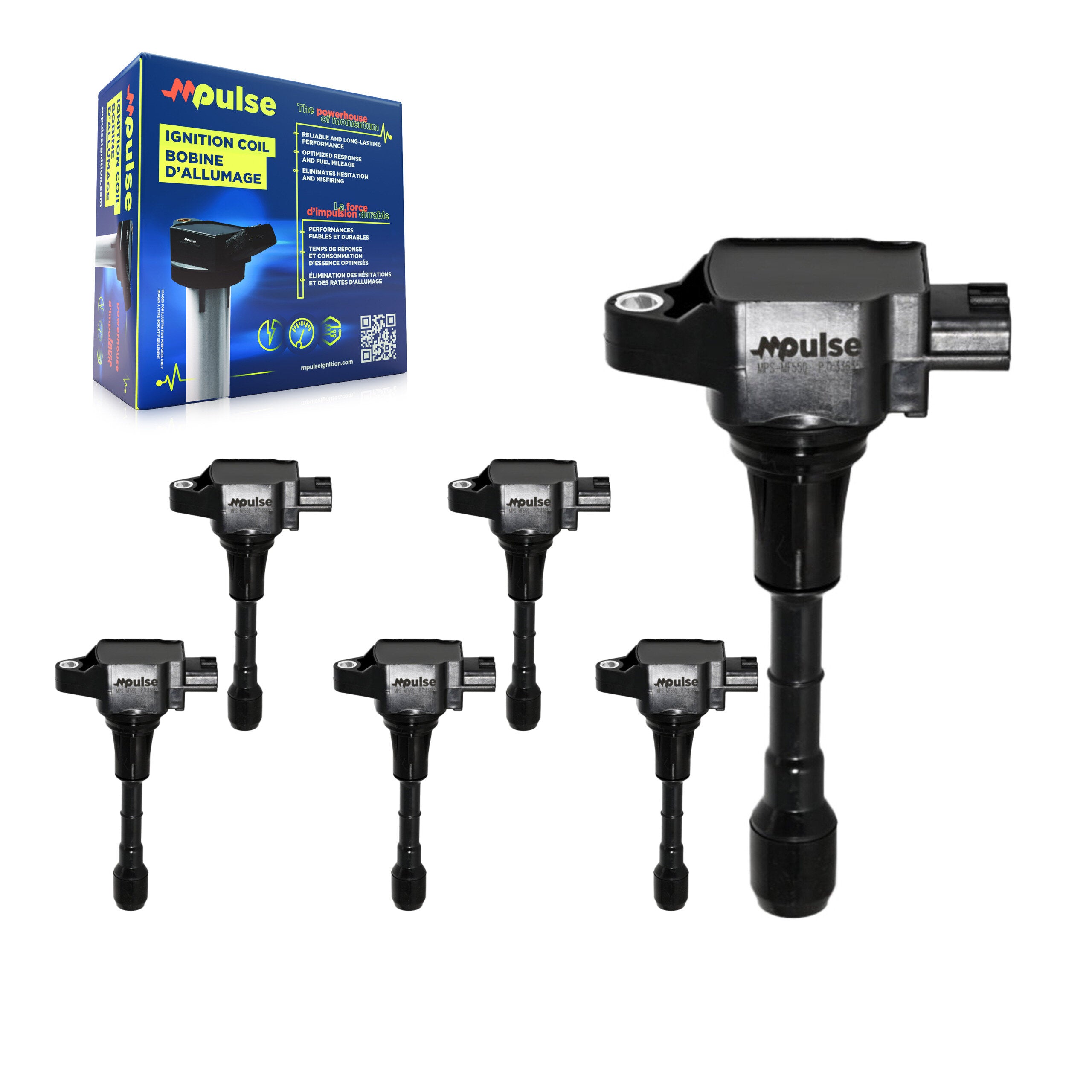 Mpulse KMP-101049 Ignition Coil for 2007-2024 INFINITI QX60, Nissan Pathfinder and More