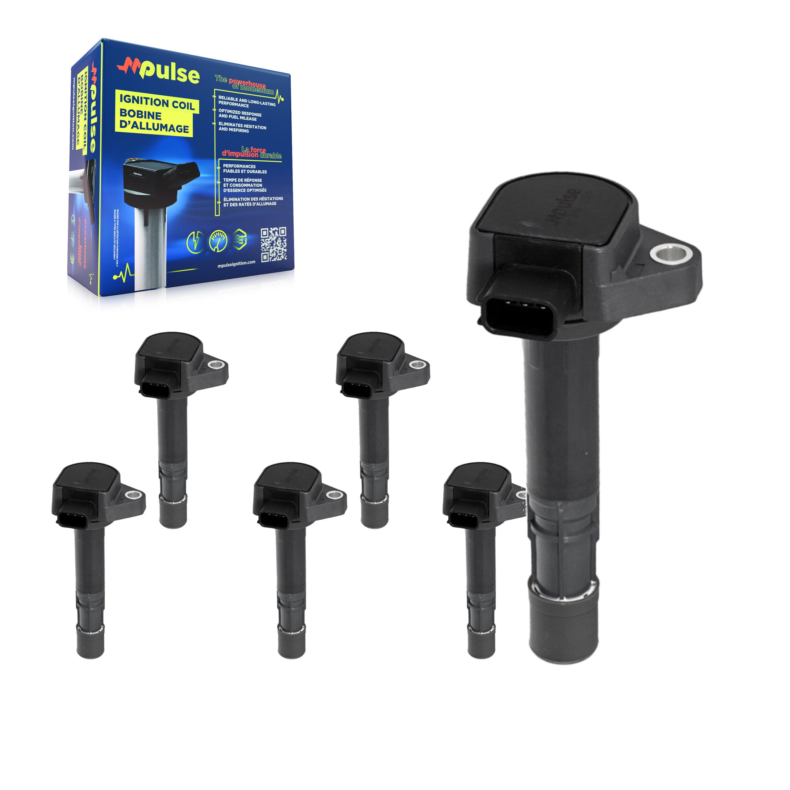 Mpulse KMP-101050 Ignition Coil for 2001-2009 Honda Ridgeline, Saturn Vue and More
