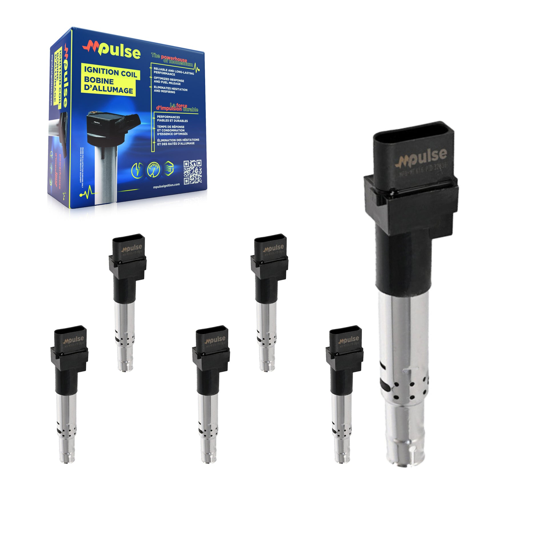 Mpulse KMP-101070 Ignition Coil for 2004-2018 Porsche Cayenne, Audi TT Quattro and More