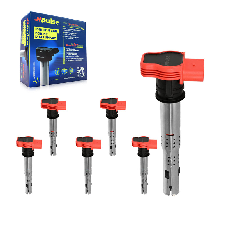 Mpulse KMP-101071 Ignition Coil for 2005-2019 Audi Q7, Audi A7 Quattro and More
