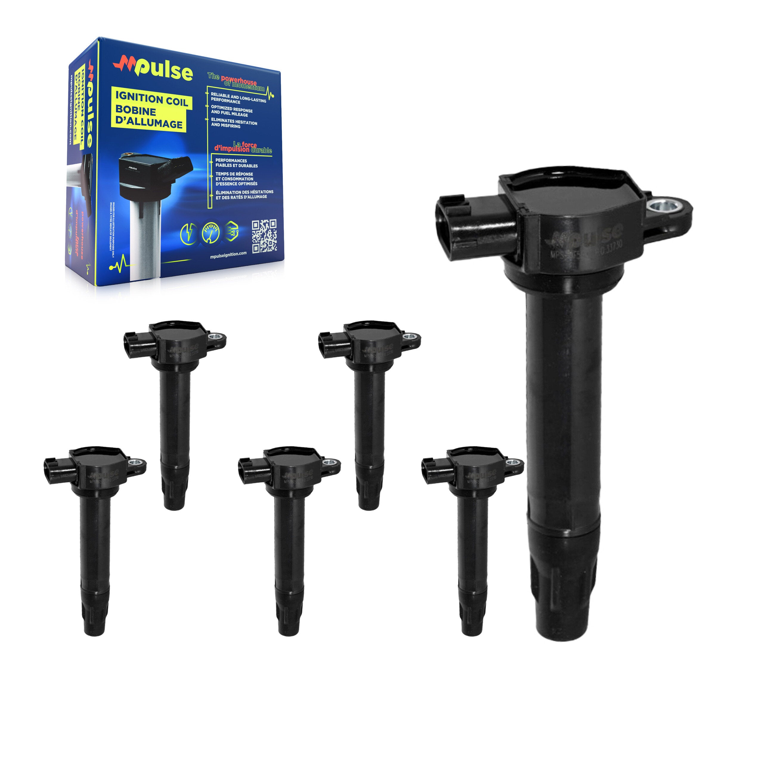 Mpulse KMP-101080 Ignition Coil for 2007-2020 Mitsubishi Lancer, Mitsubishi Outlander and More