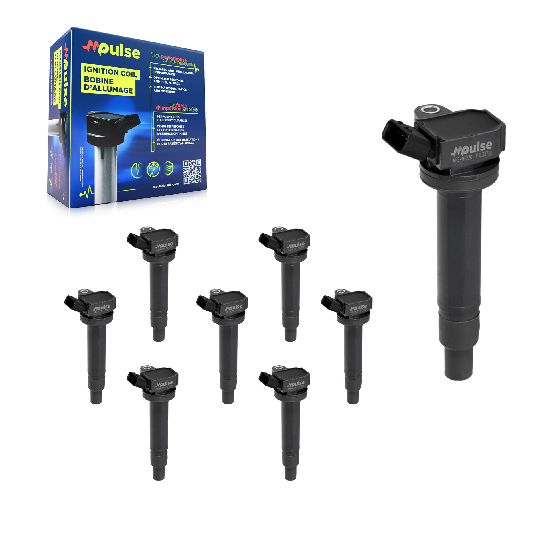 Mpulse KMP-101097 Ignition Coil for 1998-2010 Toyota Sequoia, Lexus GX470 and More