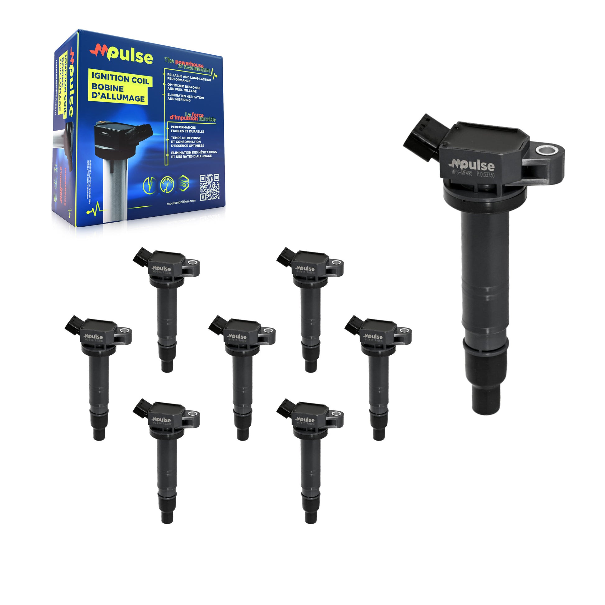Mpulse KMP-101098 Ignition Coil for 2003-2024 Toyota Tacoma, Lexus IS500 and More