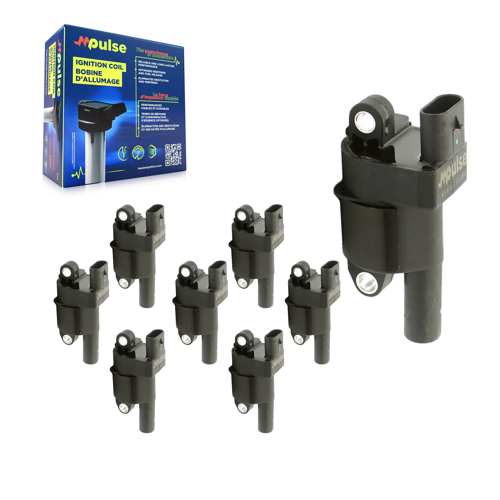 Mpulse KMP-101104 Ignition Coil for 2003-2021 Chevrolet LCF 4500, Mitsubishi Fuso Canter FE180 and More