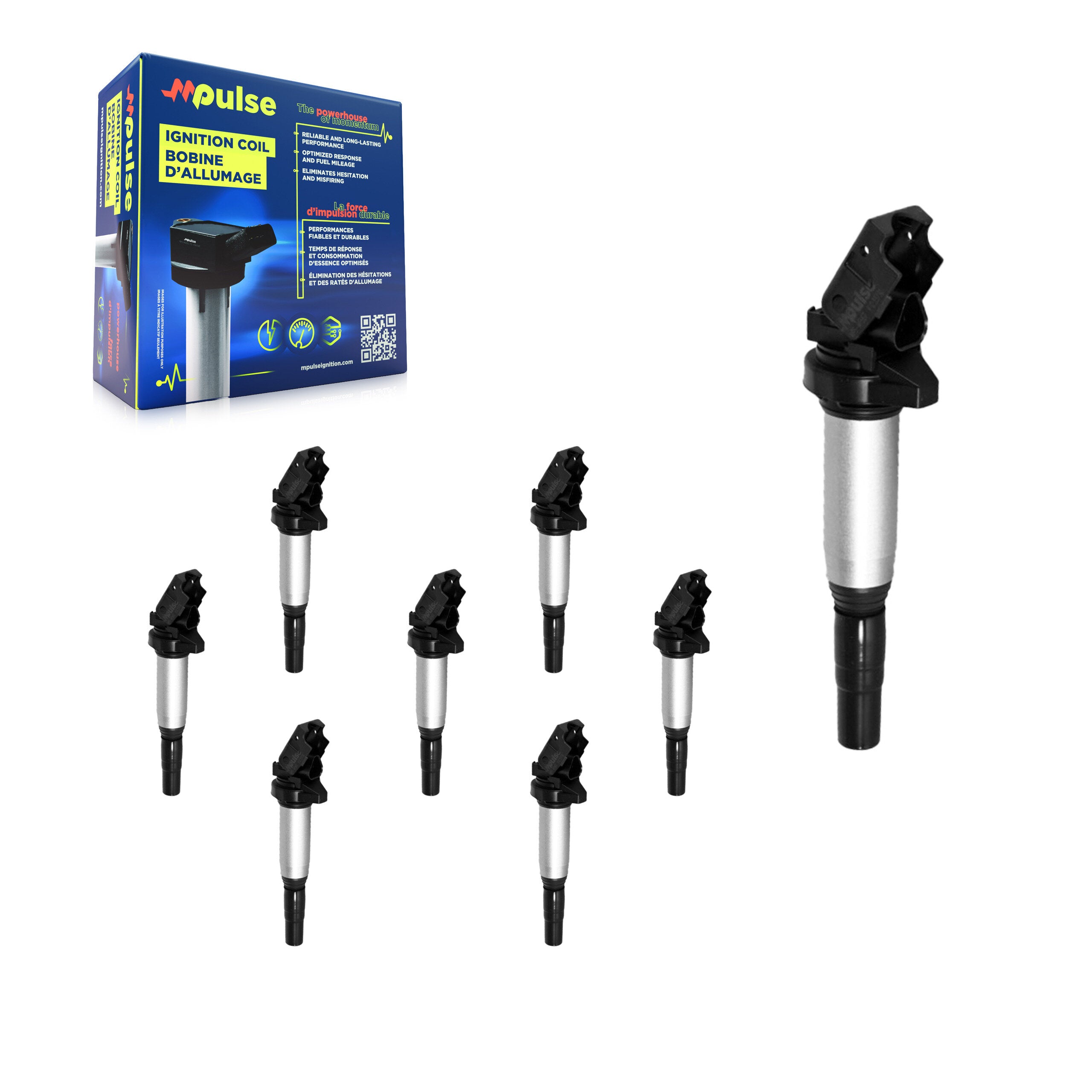 Mpulse KMP-101112 Ignition Coil for 2001-2022 BMW M760Li xDrive, BMW X2 and More