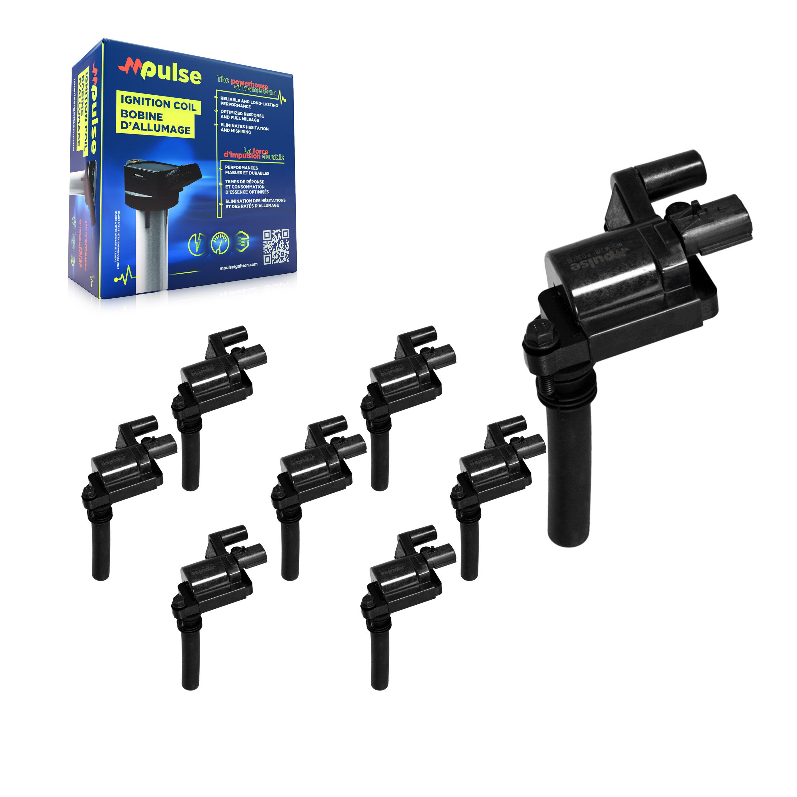 Mpulse KMP-101172 Ignition Coil for 2003-2005 Chrysler 300, Dodge Magnum and More