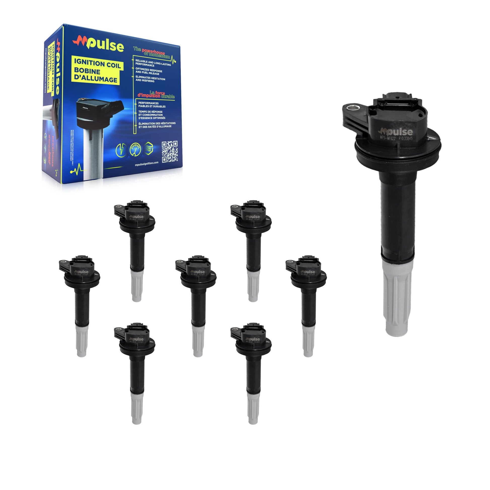 Mpulse KMP-101185 Ignition Coil for 2011-2016 Ford F-150, Ford Mustang
