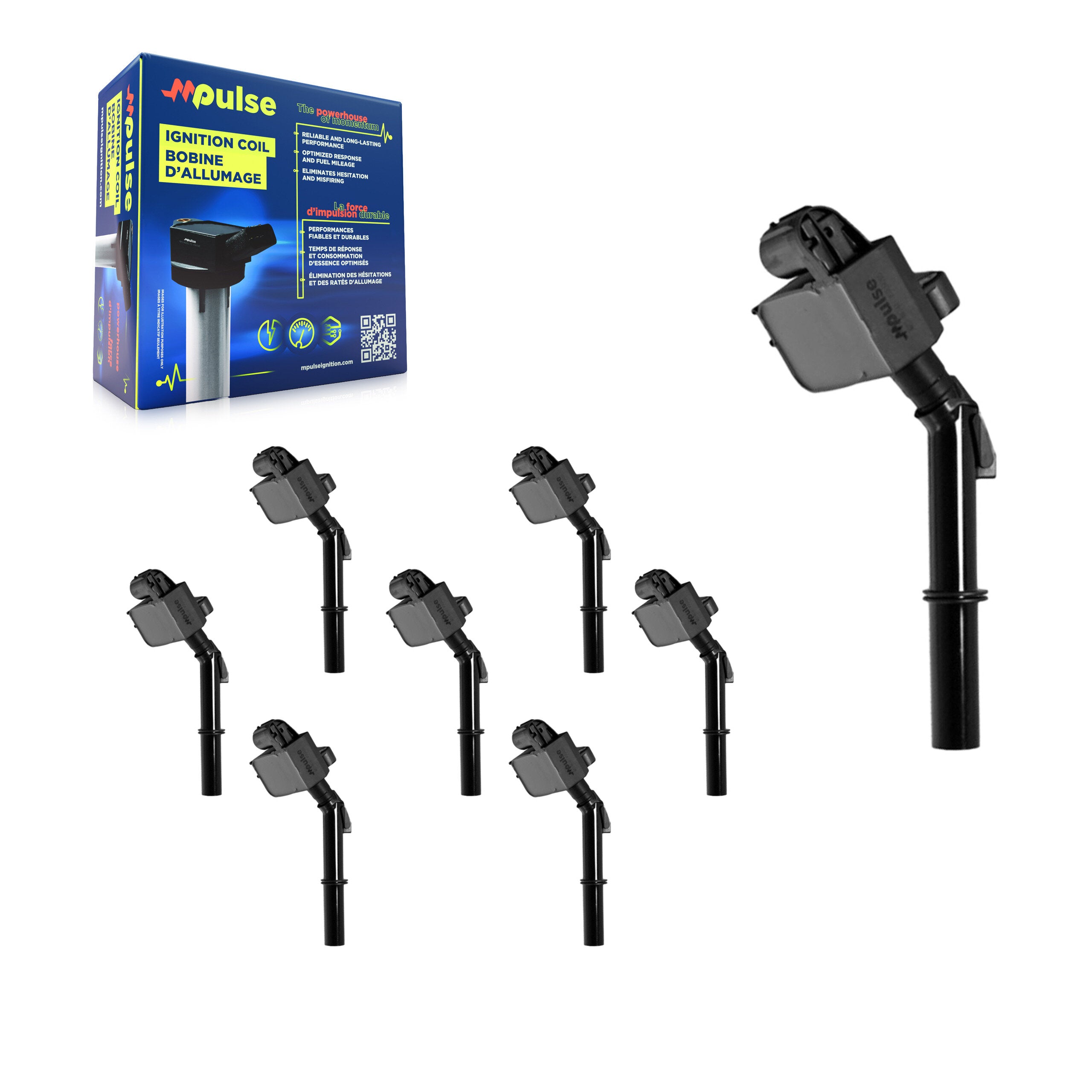 Mpulse KMP-101224 Ignition Coil for 2011-2020 Mercedes-Benz GLS550, Mercedes-Benz GLS63 AMG and More
