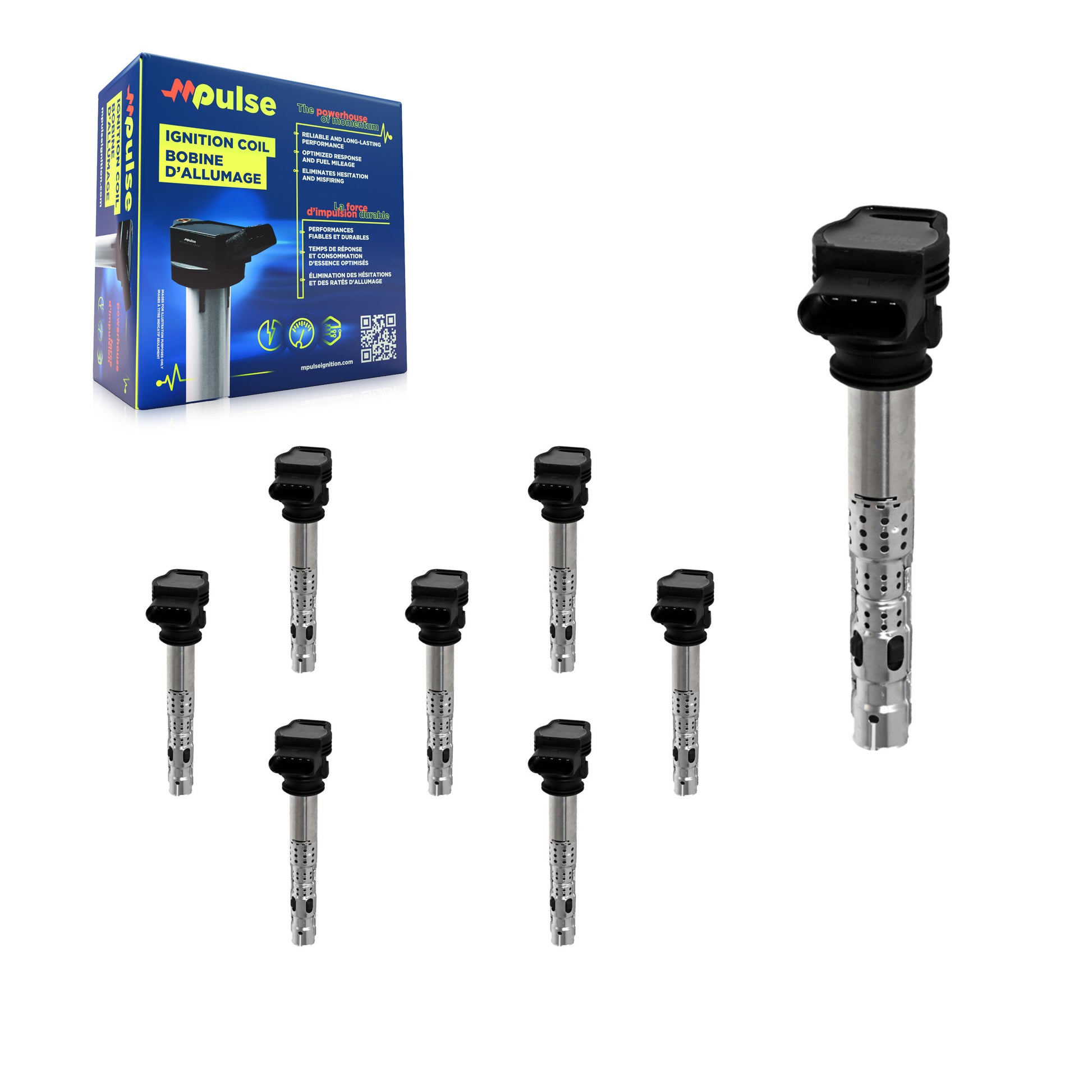 Mpulse KMP-101236 Ignition Coil for 2004-2019 Volkswagen Tiguan Limited, Audi A4 Quattro and More