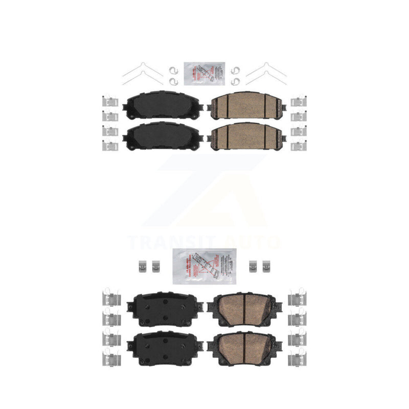 AmeriBRAKES KNF-100003 Disc Brake Pad for 2020-2023 Toyota Highlander - Front and Rear
