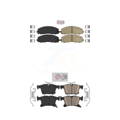 AmeriBRAKES KNF-100008 Disc Brake Pad for 2017-2024 Chrysler Pacifica, Chrysler Grand Caravan, Chrysler Voyager - Front and Rear