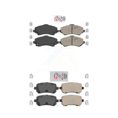 AmeriBRAKES KNF-100023 Disc Brake Pad for 2008-2012 Chrysler Town & Country, Dodge Grand Caravan and More - Front and Rear
