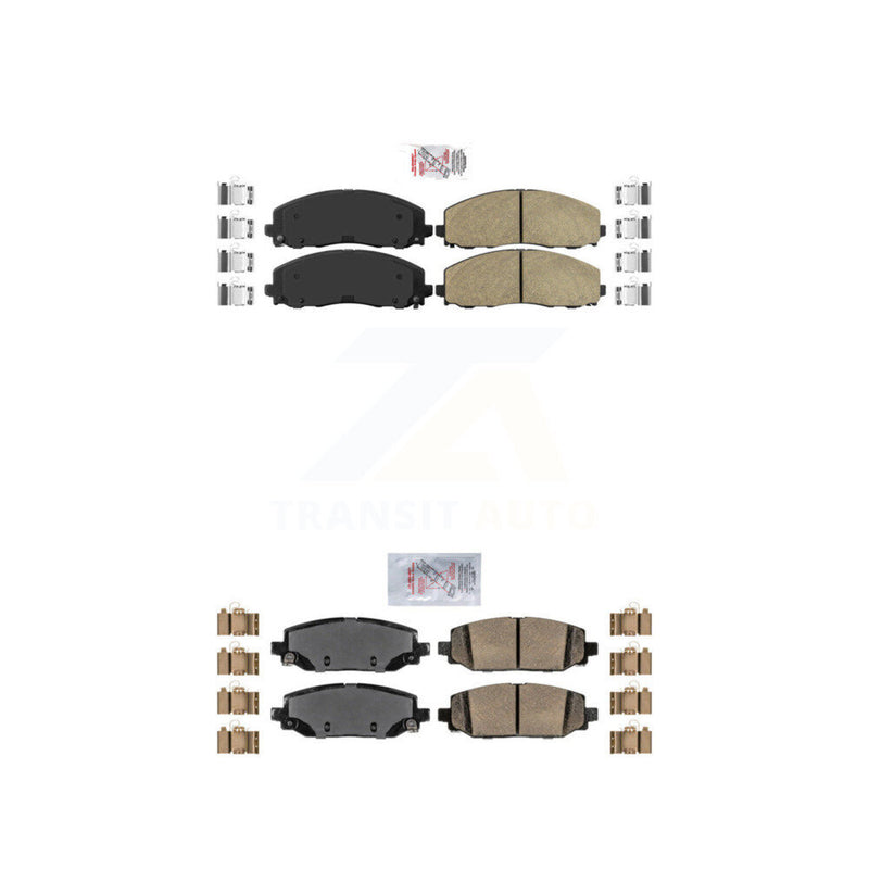 AmeriBRAKES KNF-100028 Disc Brake Pad for 2018-2022 Jeep Wrangler - Front and Rear